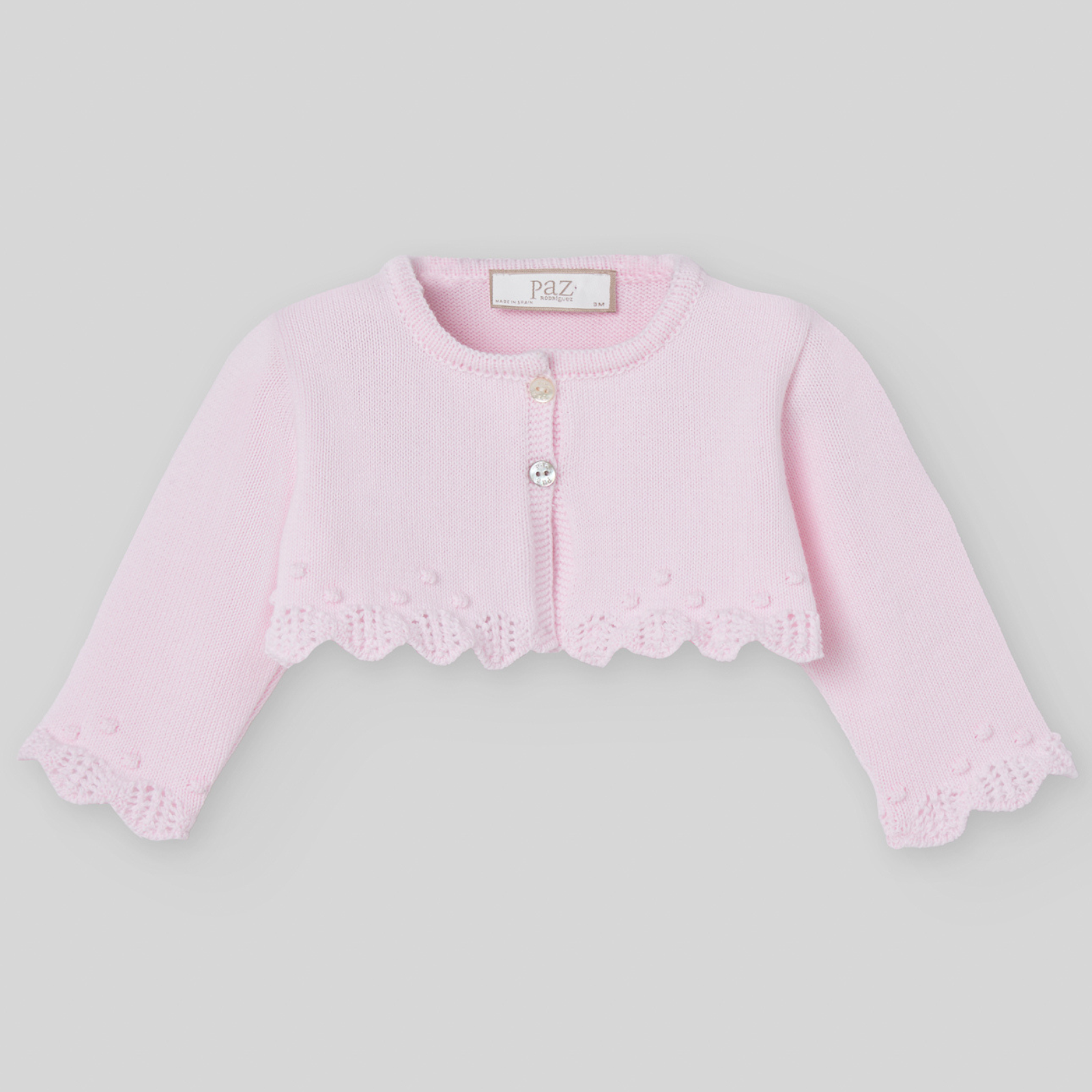 Bolero em malha rosa da Paz Rodriguez "Alaia"