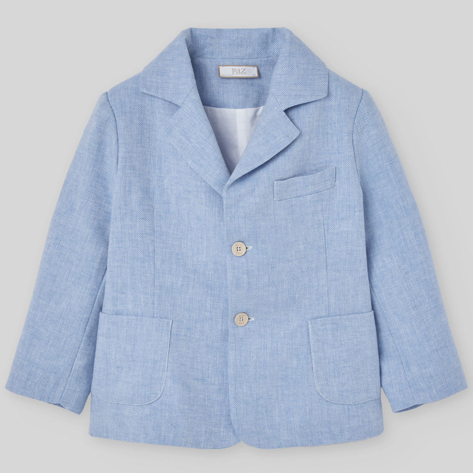 Blazer em linho azul da Paz Rodriguez "Cerimónia"