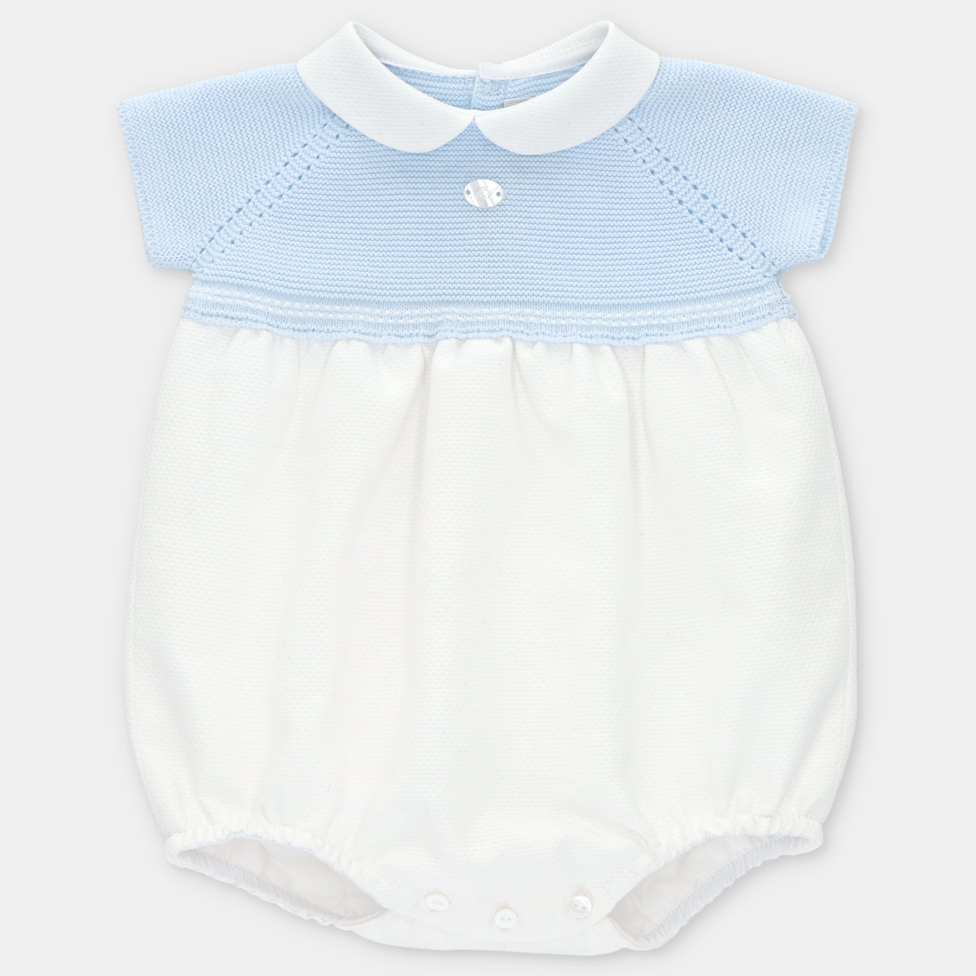 Fofo combinado azul e branco bebé da Martín Aranda "Montreal"