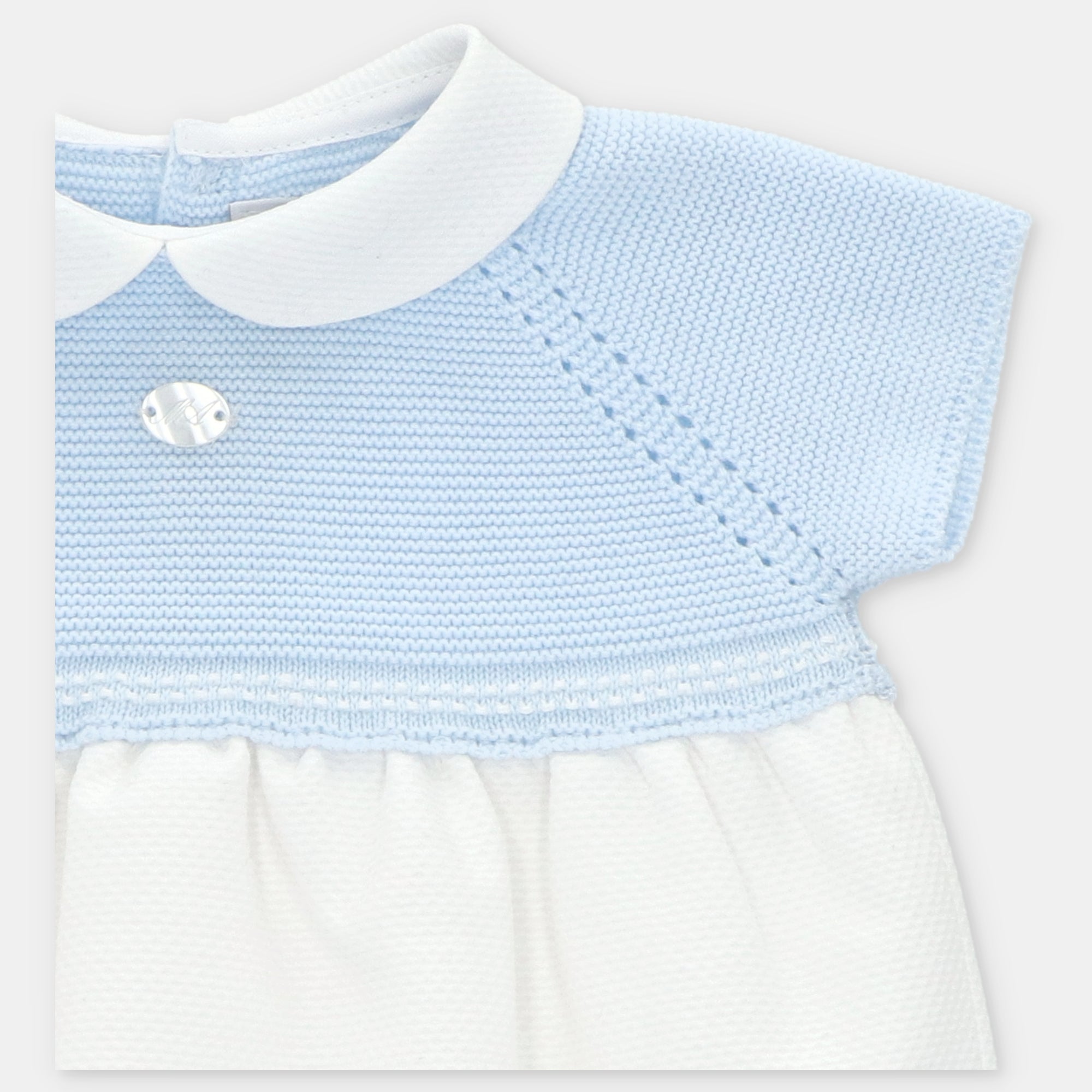 Fofo combinado azul e branco bebé da Martín Aranda "Montreal"
