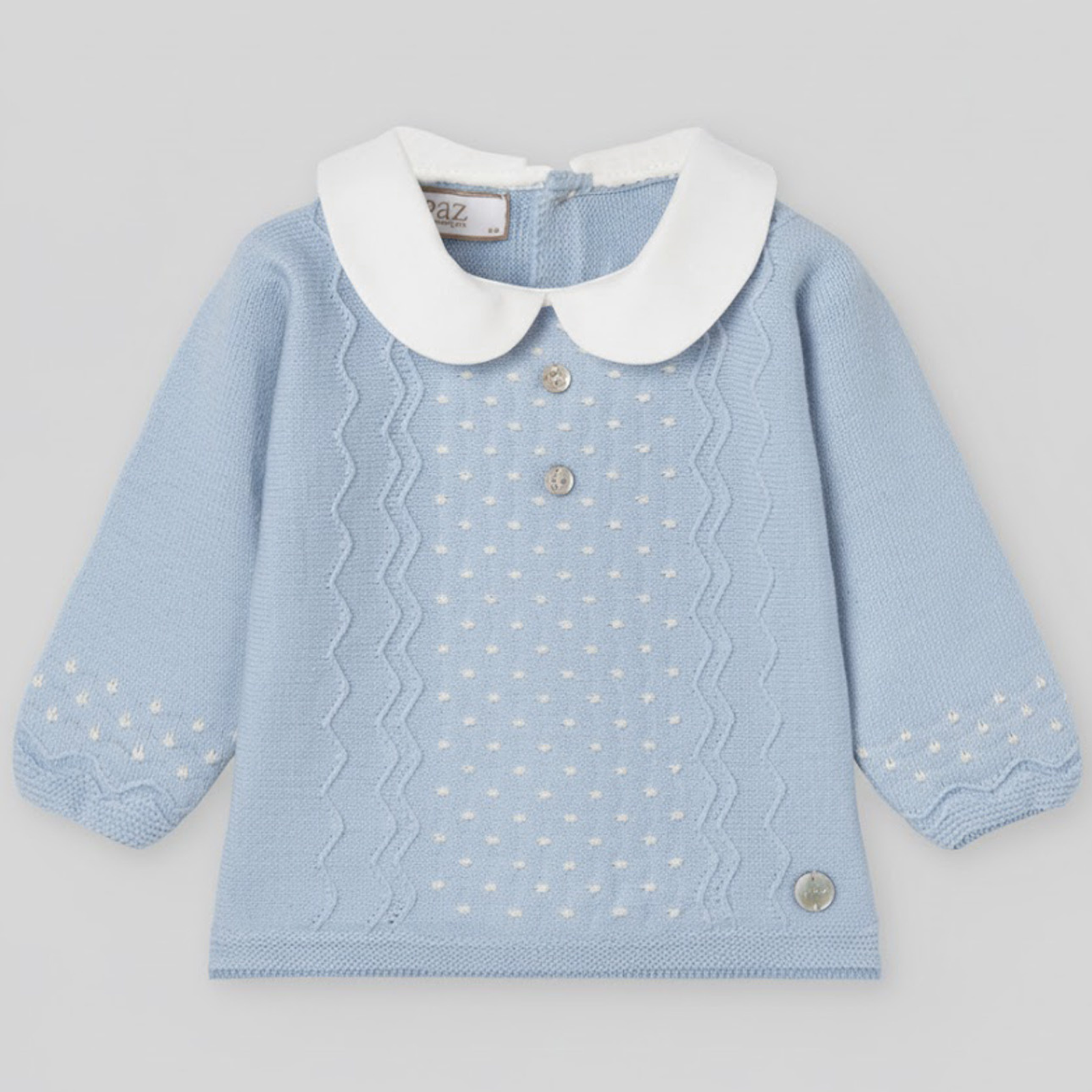 Conjunto recém nascido menino azul da Paz Rodriguez "Paz"