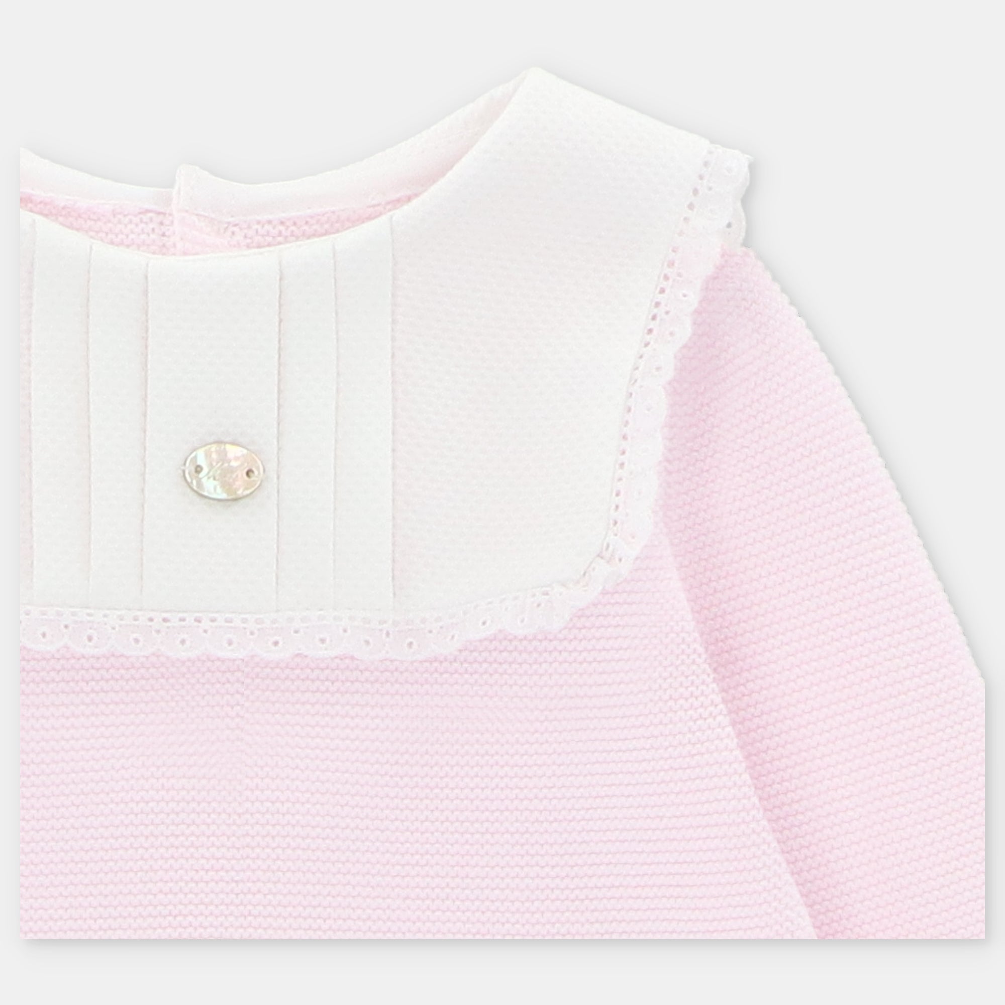 Conjunto rosa recém-nascido e touca da Martín Aranda "Montreal"