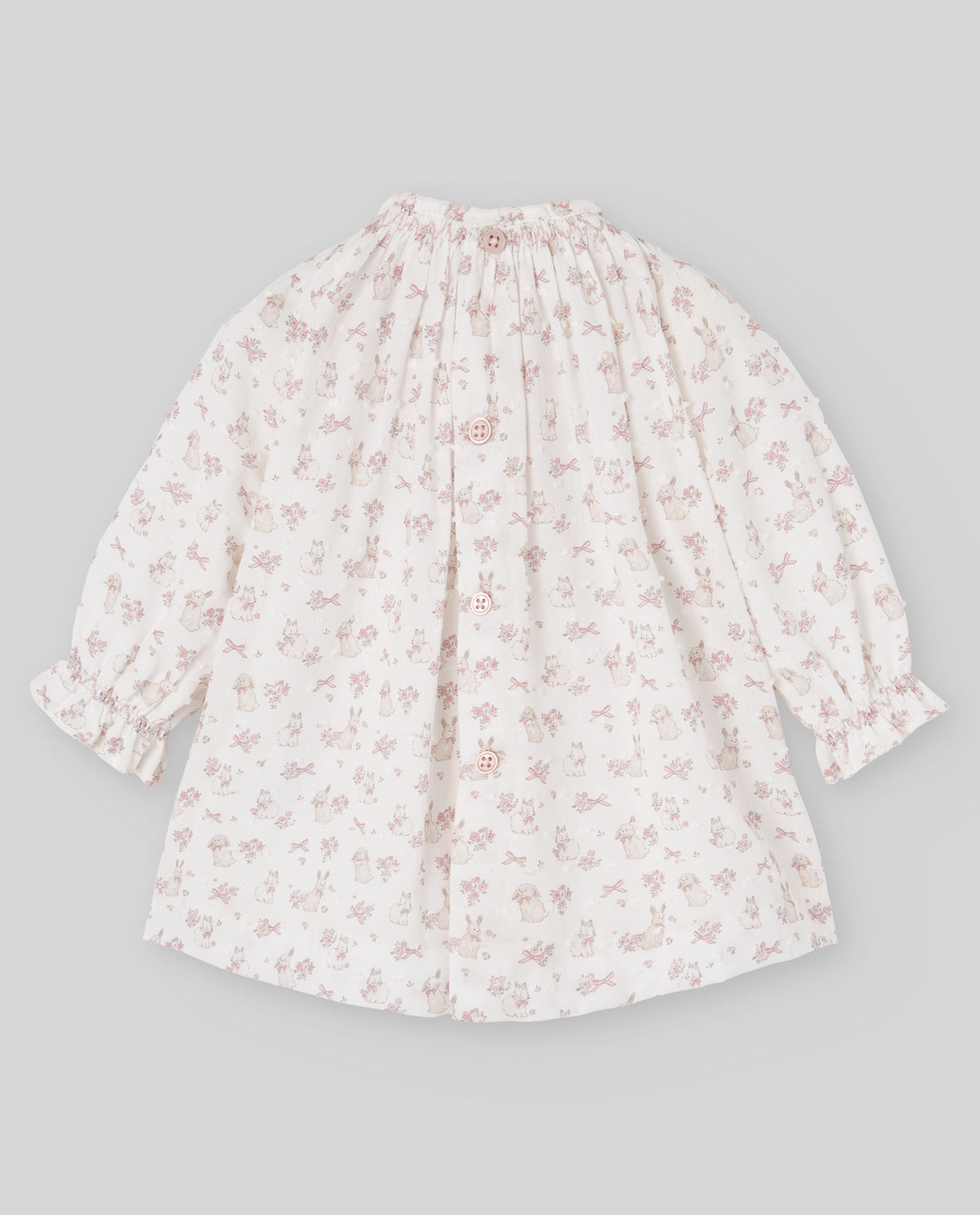 Vestido e tapa fralda estampado rosa da Paz Rodriguez "Val"