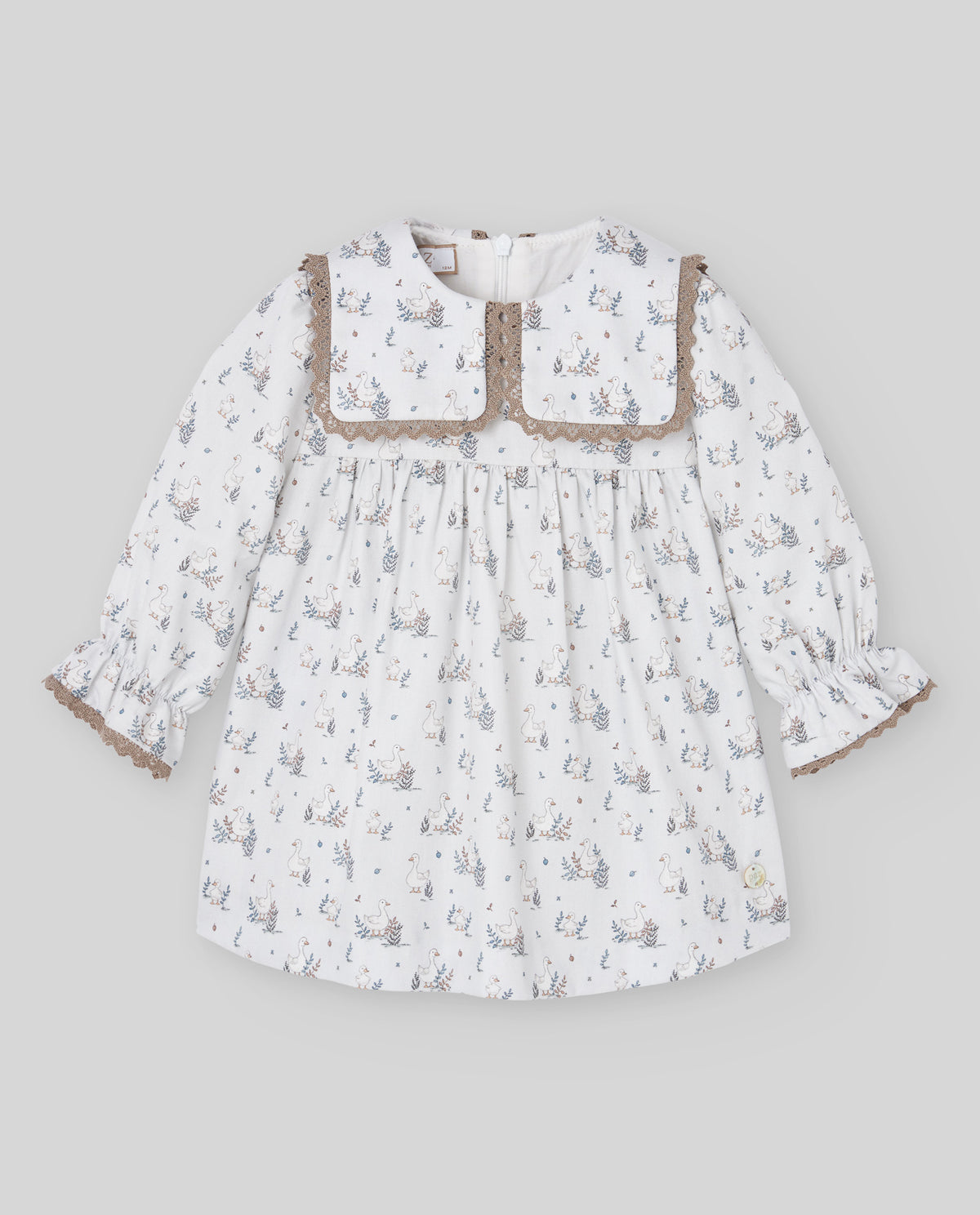 Vestido e tapa fralda estampado da Paz Rodriguez "Terra"