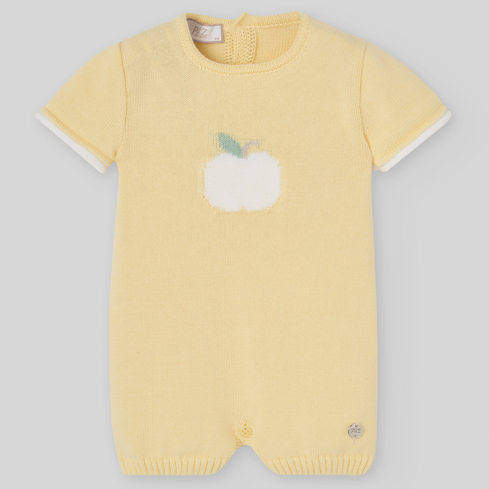 Fofo malha amarelo da Paz Rodriguez "Frutitas"