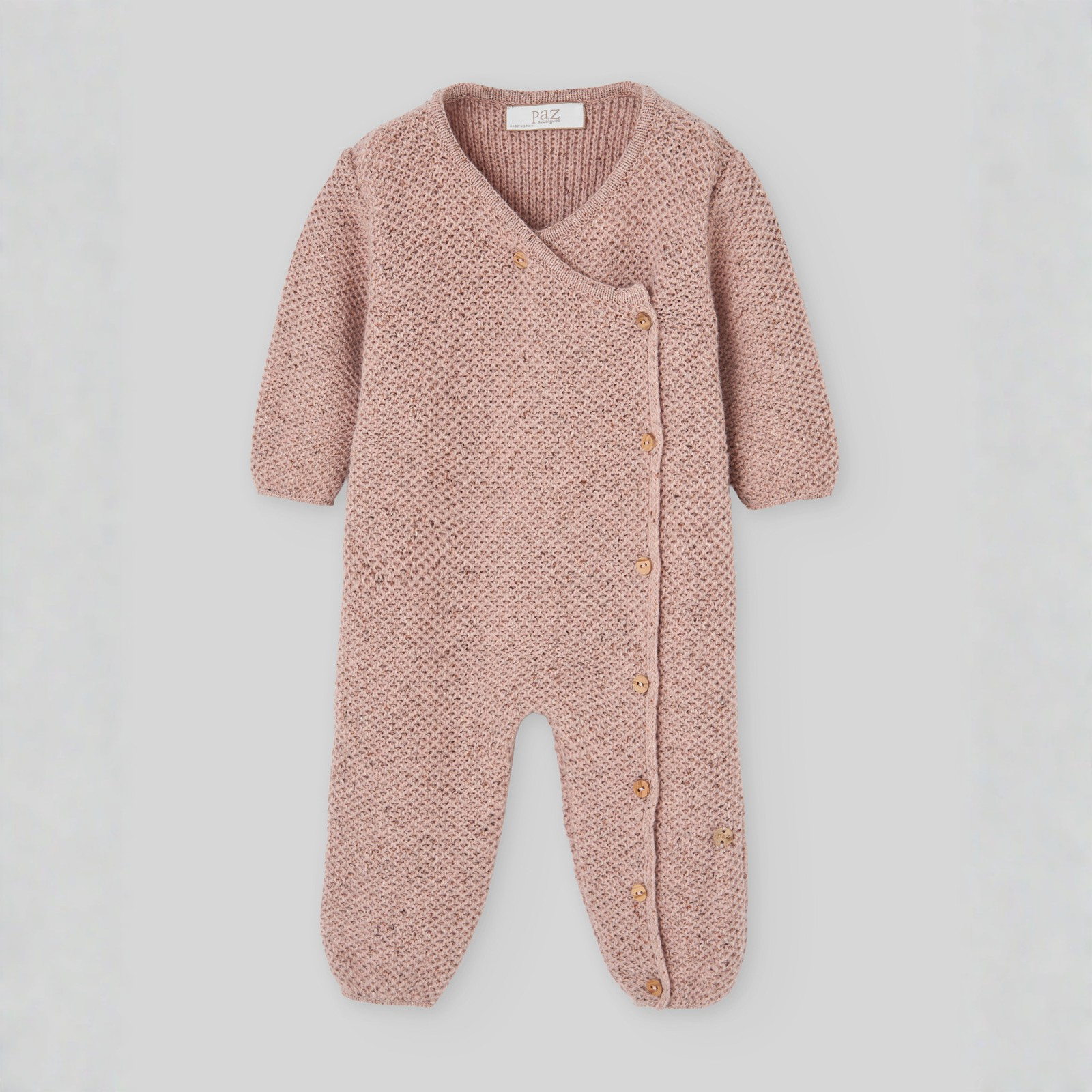 Babygrow malha rosa da Paz Rodriguez "Moneca"