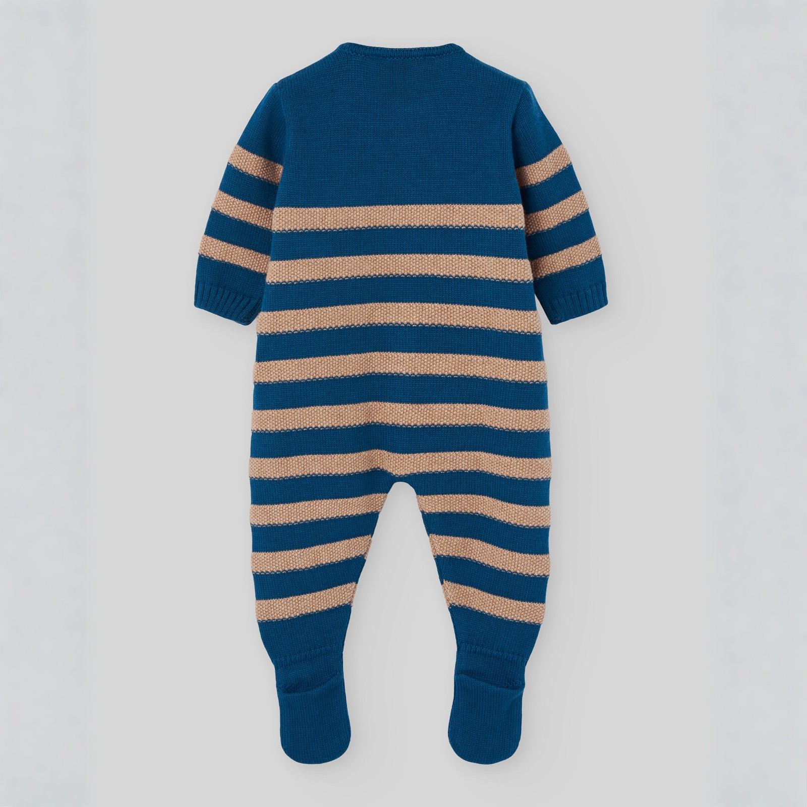 Babygrow azul e bege da Paz Rodriguez "Meiga"