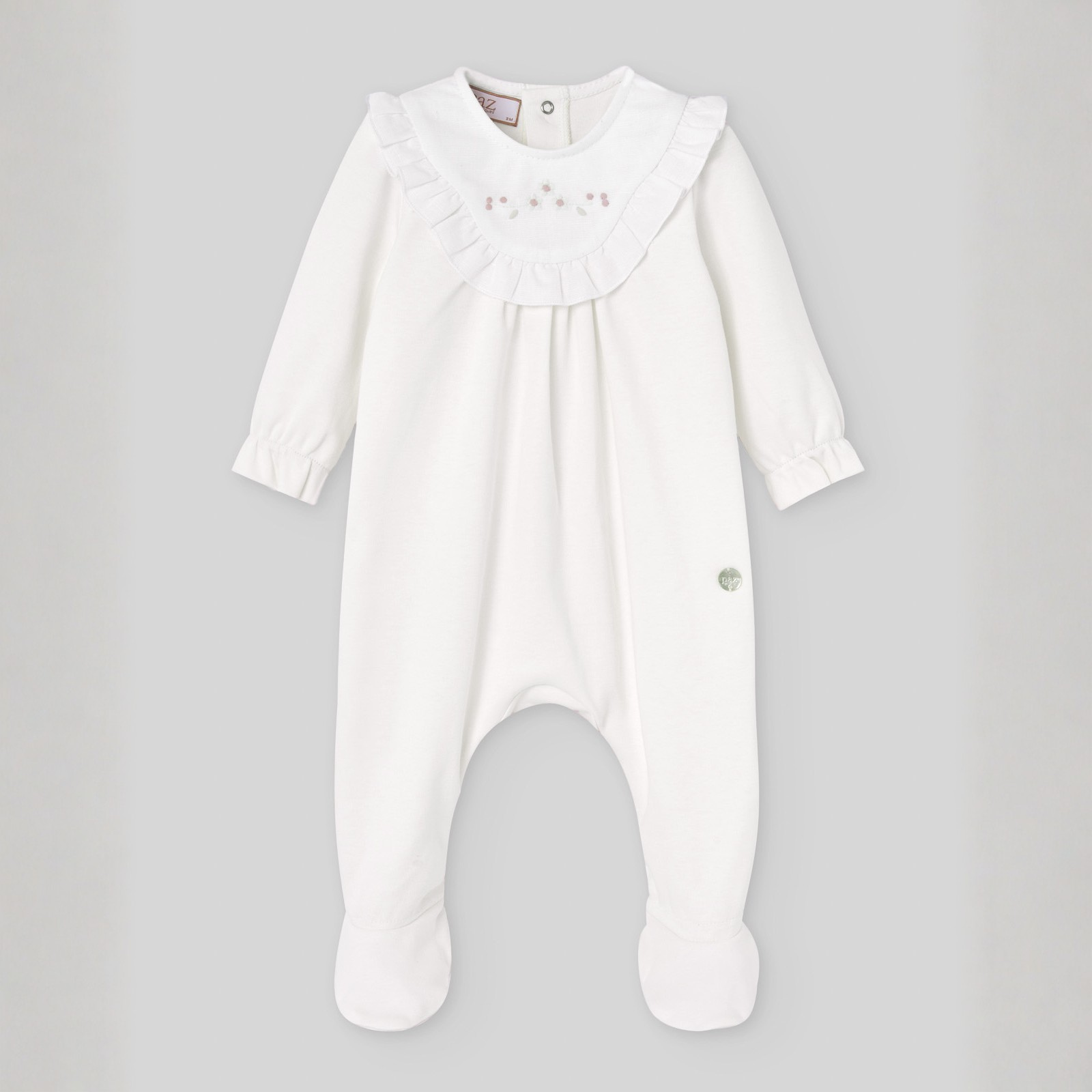 Babygrow para recém-nascido pérola da Paz Rodriguez "Interlock"