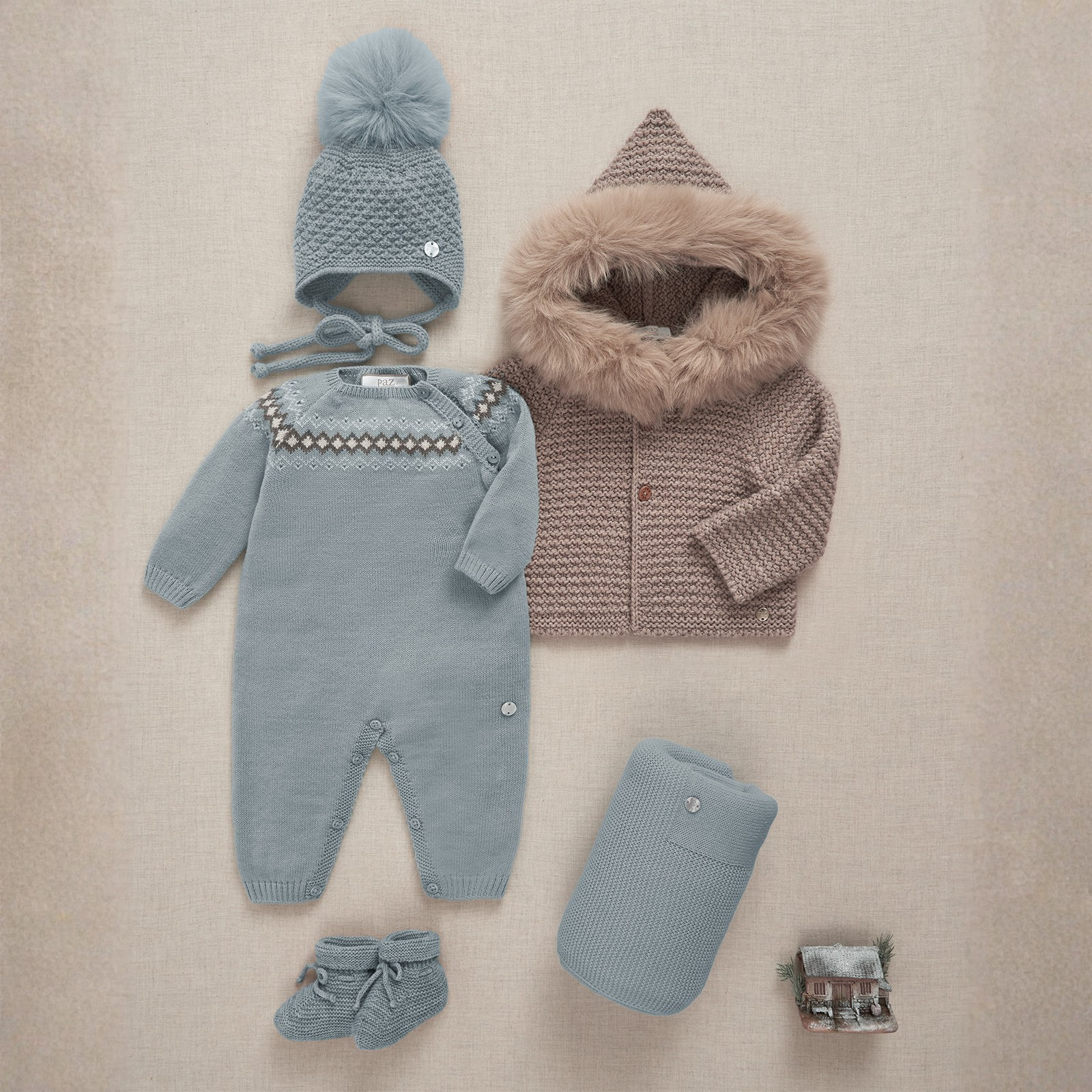 Babygrow azul da Paz Rodriguez "Terra"