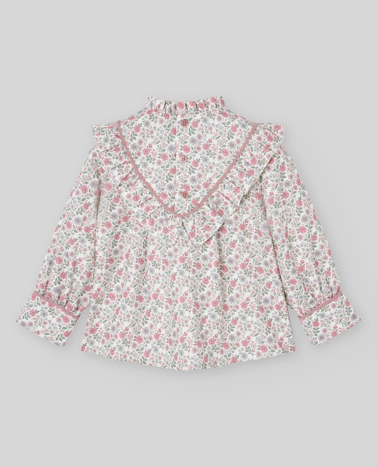 Conjunto blusa estampada e calça rosa da Paz Rodriguez "Ledicia"