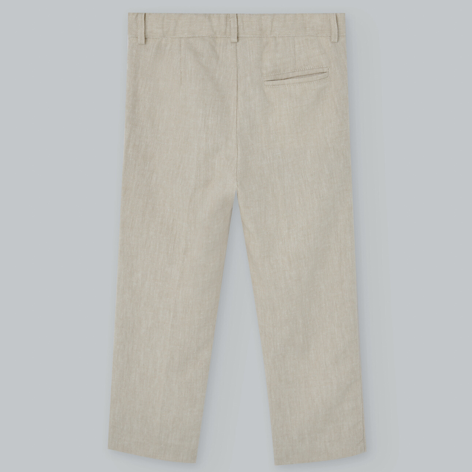 Calça linho bege da Paz Rodriguez "Cerimónia"