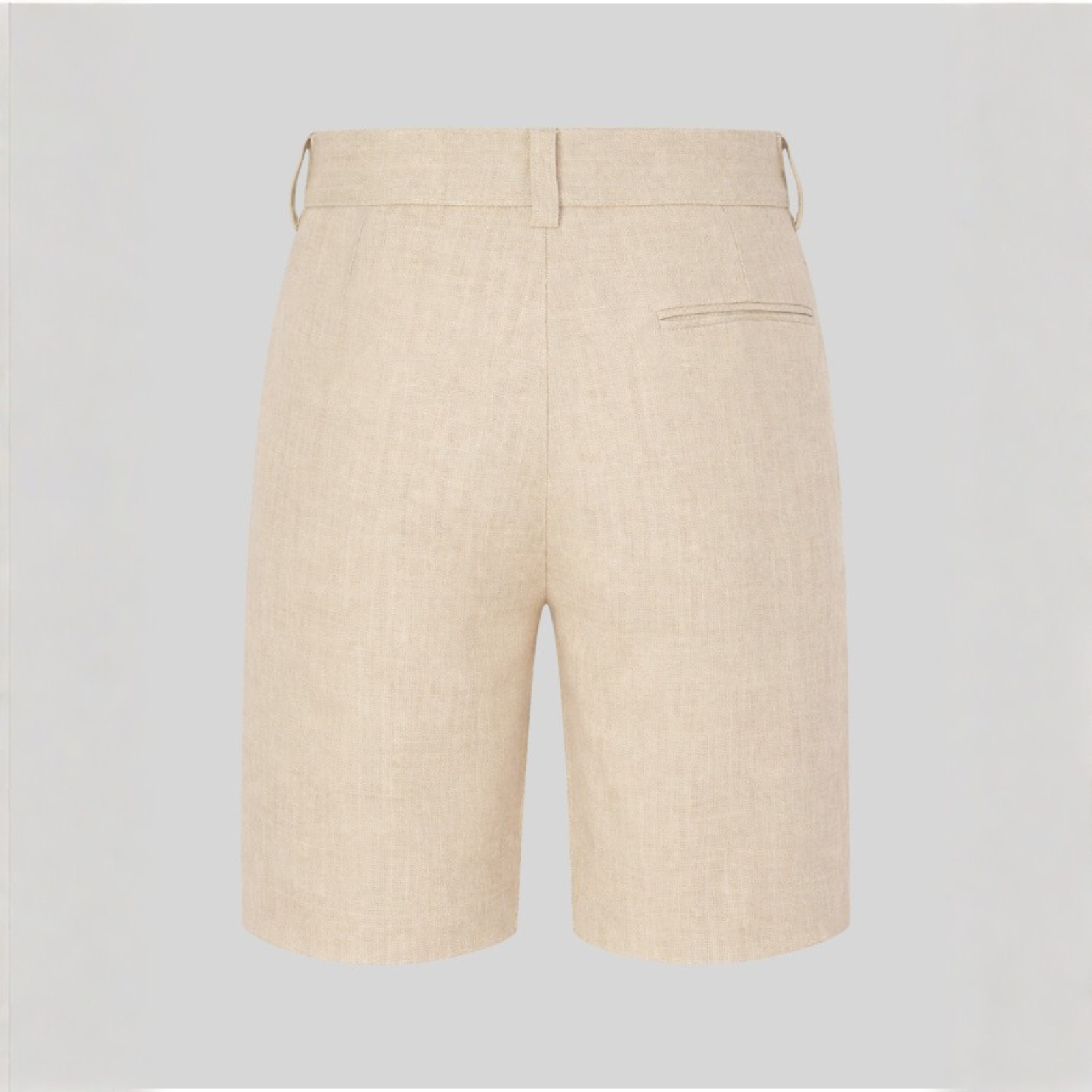 Calção em linho bege da Paz Rodriguez "Cerimónia"