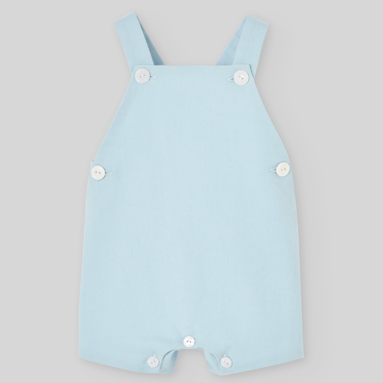 Conjunto body com gola e fofo azul da Paz Rodriguez "Eden"