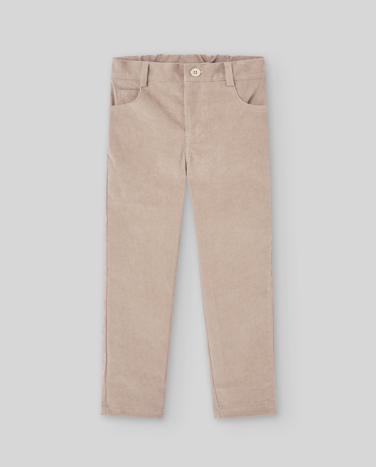 Conjunto criança menino camisa pérola e calça bege da Paz Rodriguez "Terra"