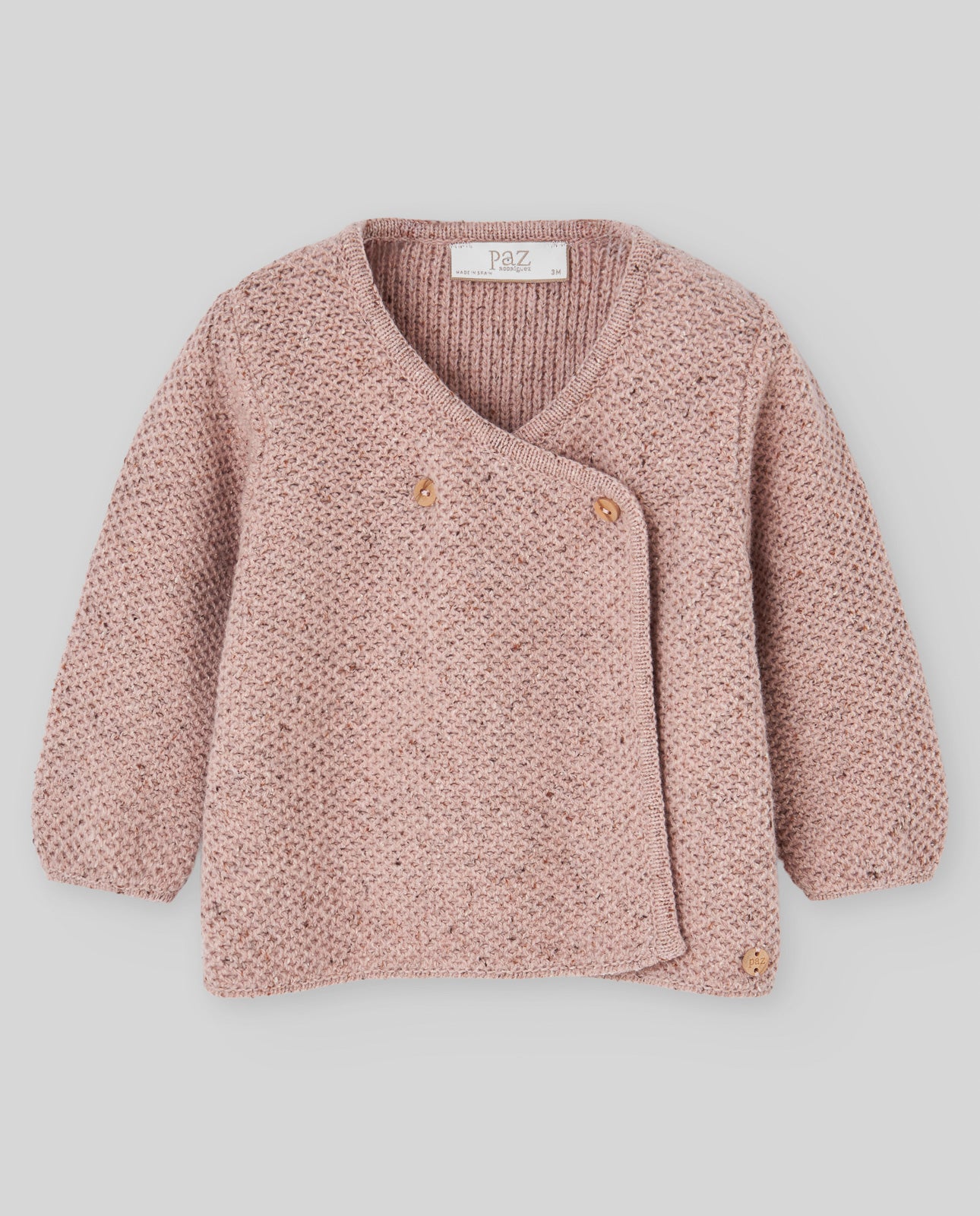 Conjunto bebé menina camisola e calça rosa da Paz Rodriguez "Moneca"