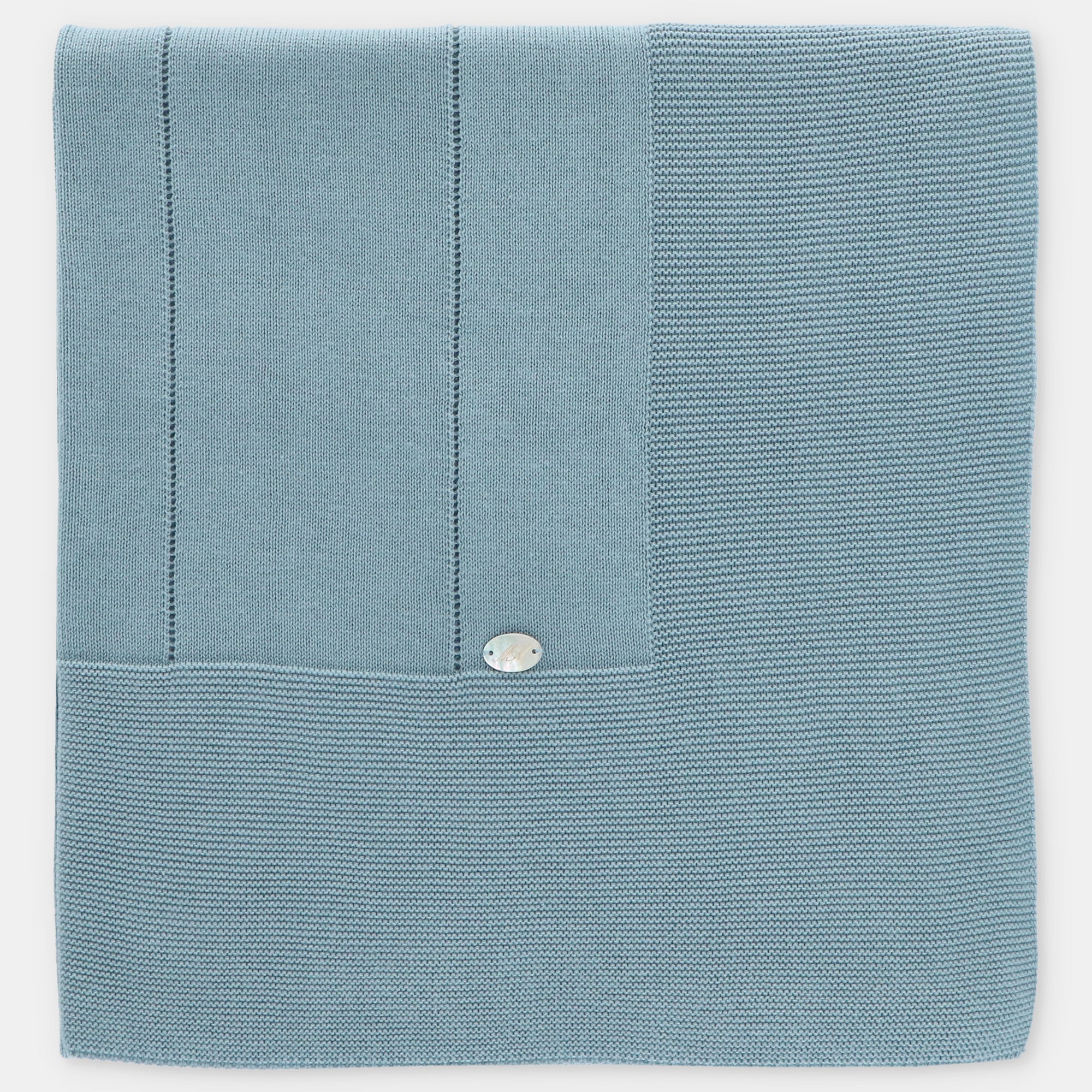 Manta verde petróleo para recém-nascido da Martín Aranda "Milton"