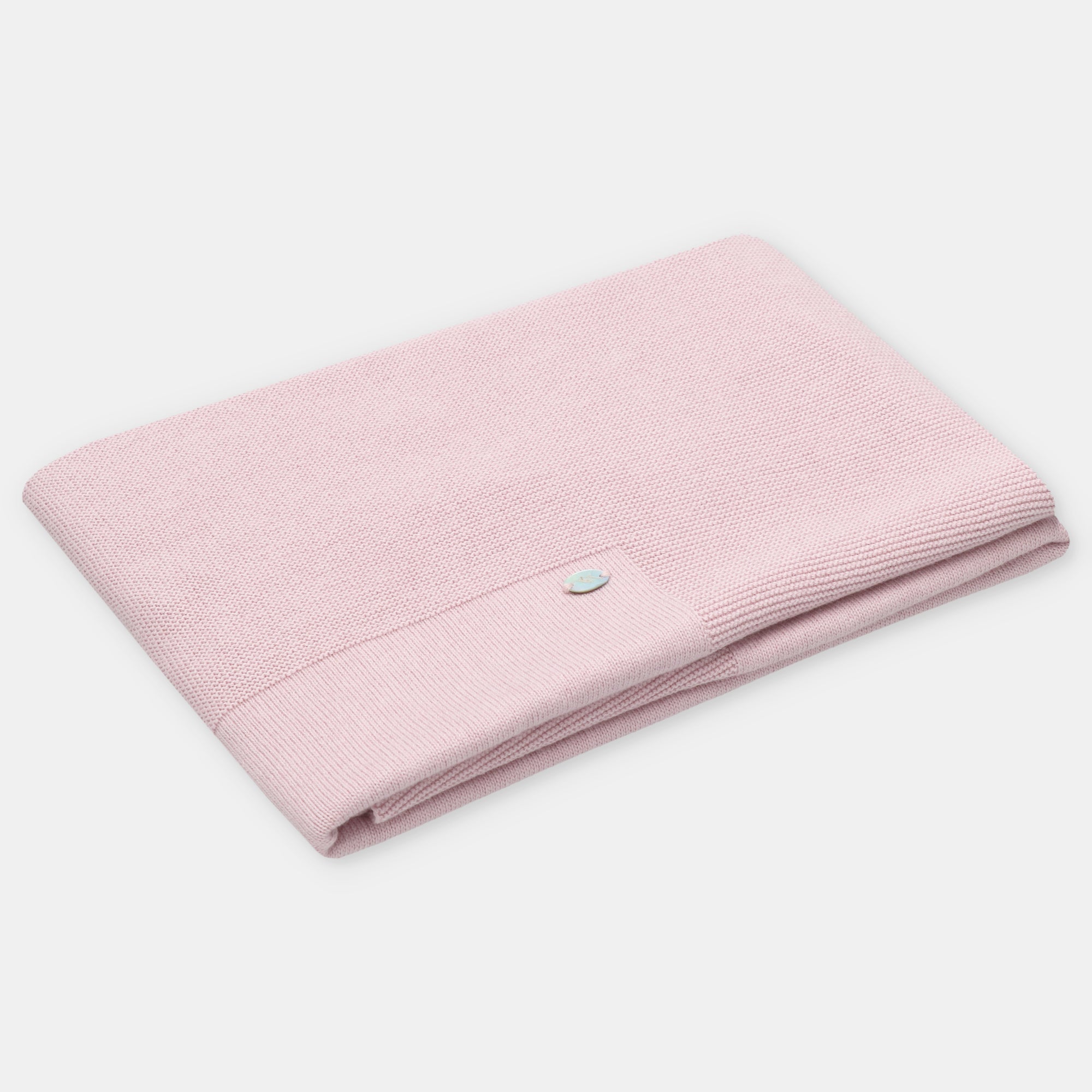 Manta de malha rosa da Martín Aranda "Lena"