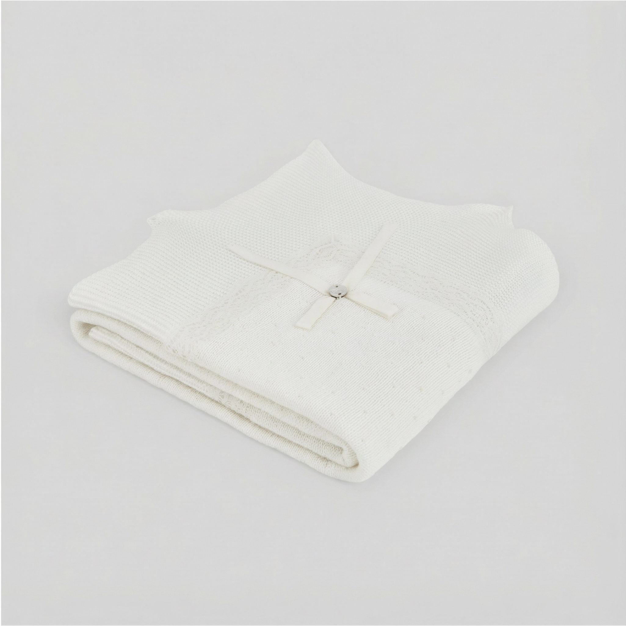 Manta em malha pérola da Paz Rodriguez "Paz"