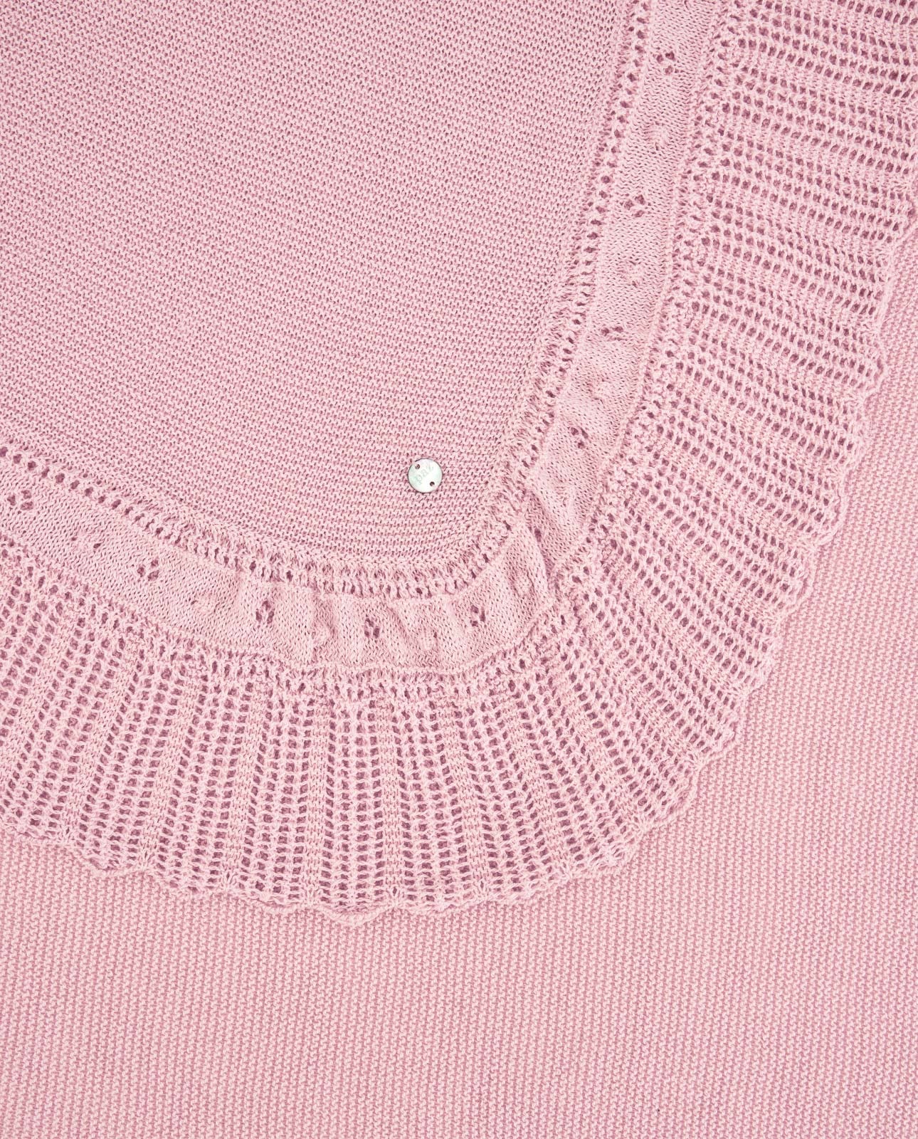 Manta em malha rosa da Paz Rodriguez "Alegra"