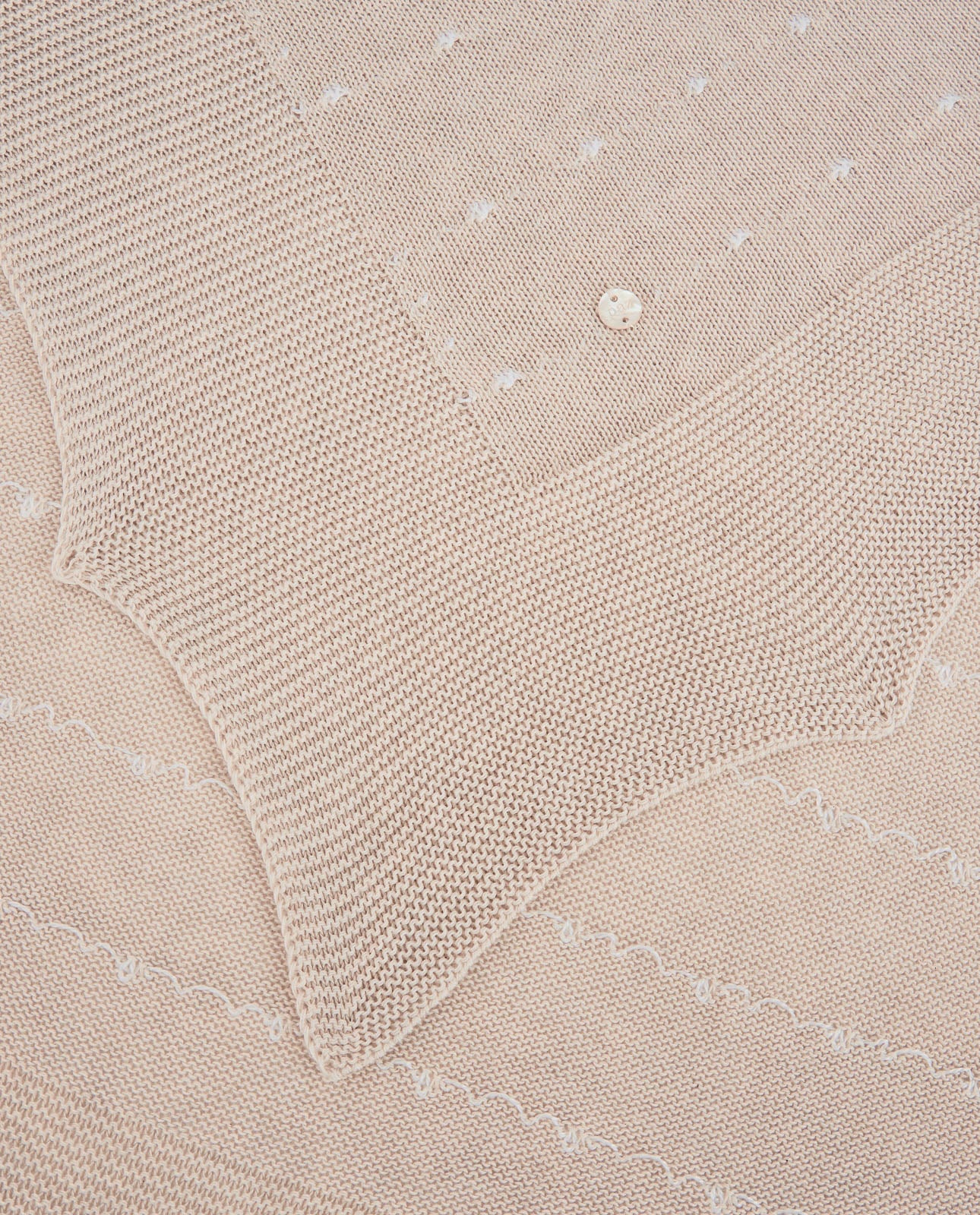 Manta em malha bege da Paz Rodriguez "Nectar"