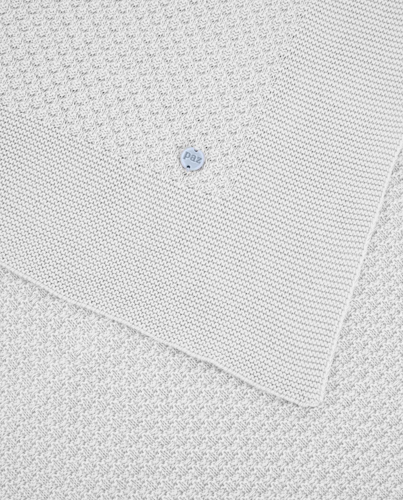 Manta em malha branco da Paz Rodriguez "Espuma"