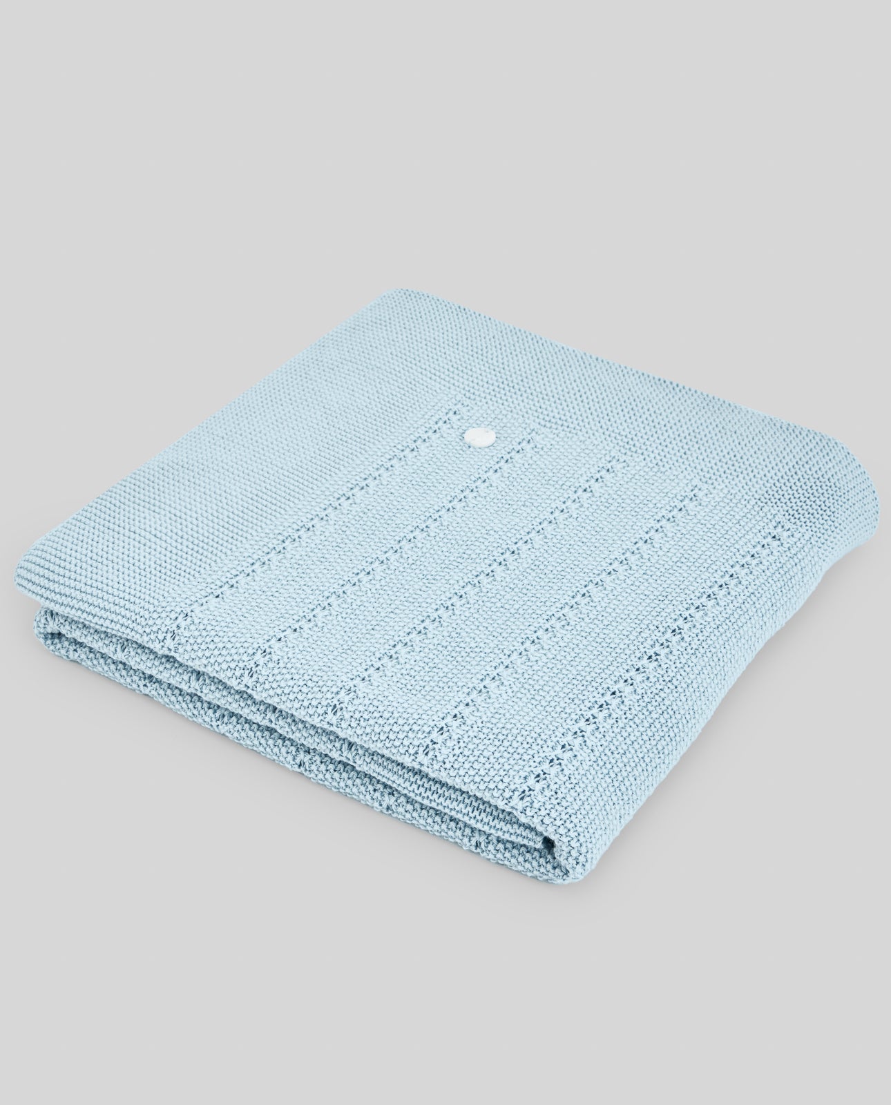 Manta em malha azul da Paz Rodriguez "Eden"