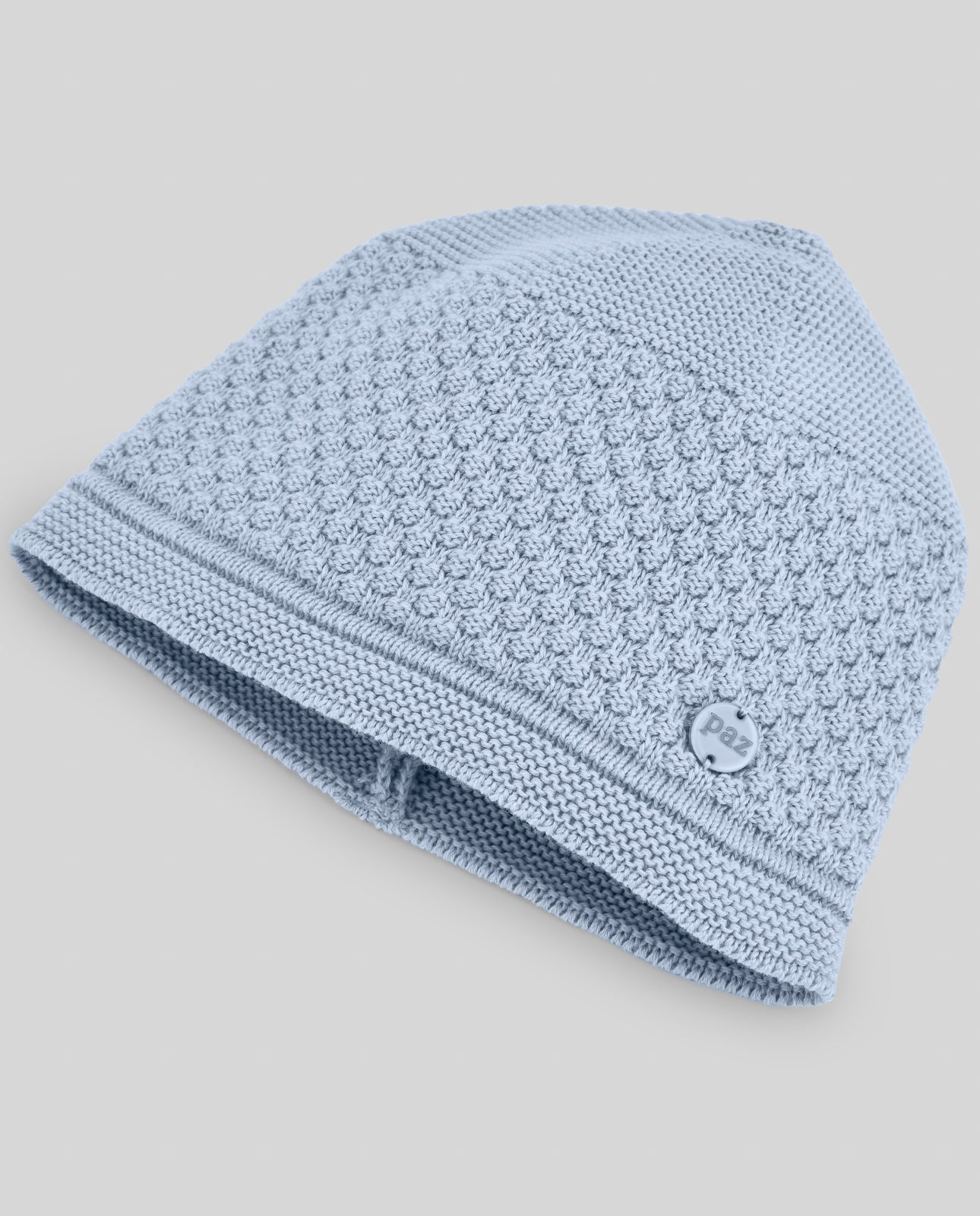 Gorro azul recém-nascido da Paz Rodriguez "Espuma"