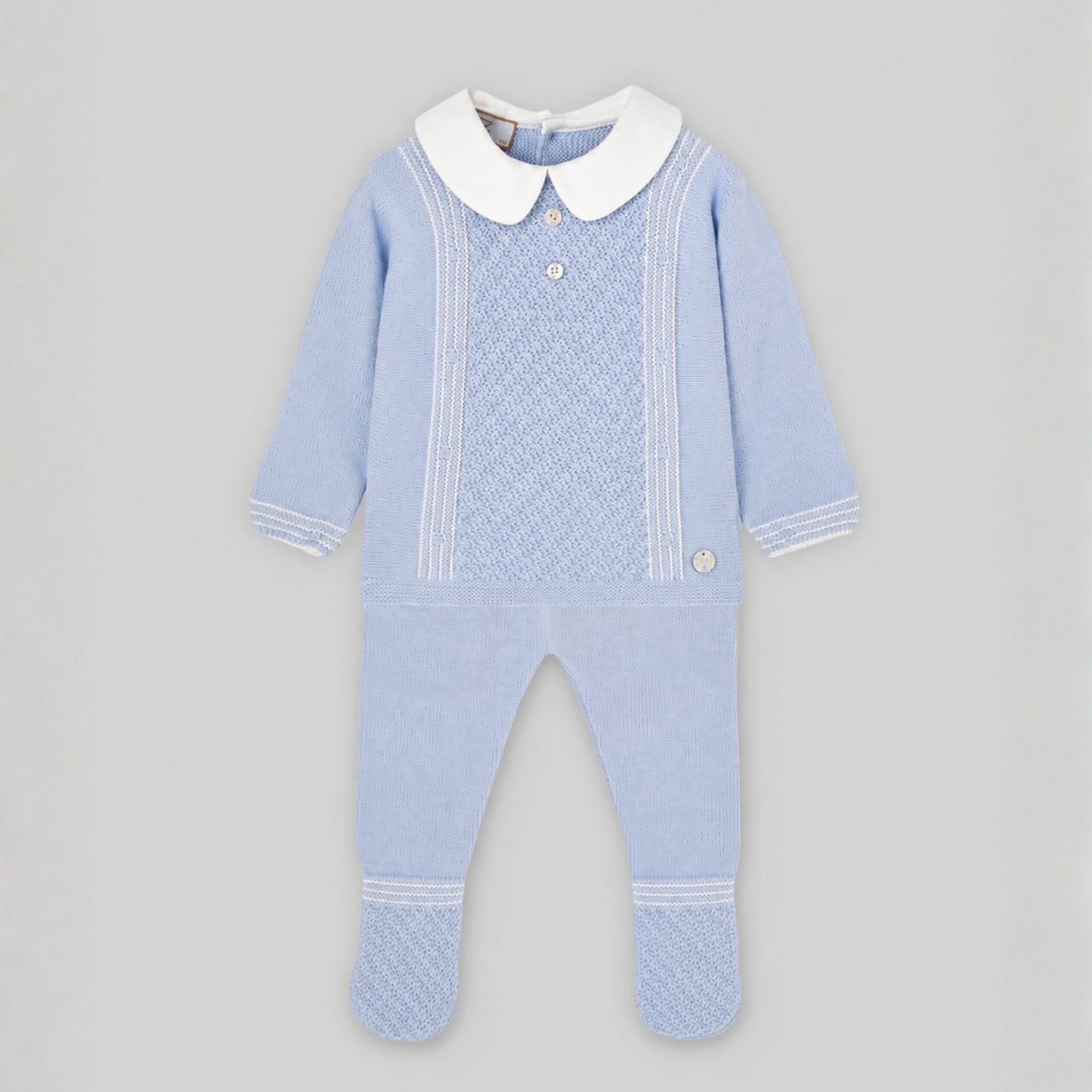 Conjunto recém nascido menino azul da Paz Rodriguez "Leira"