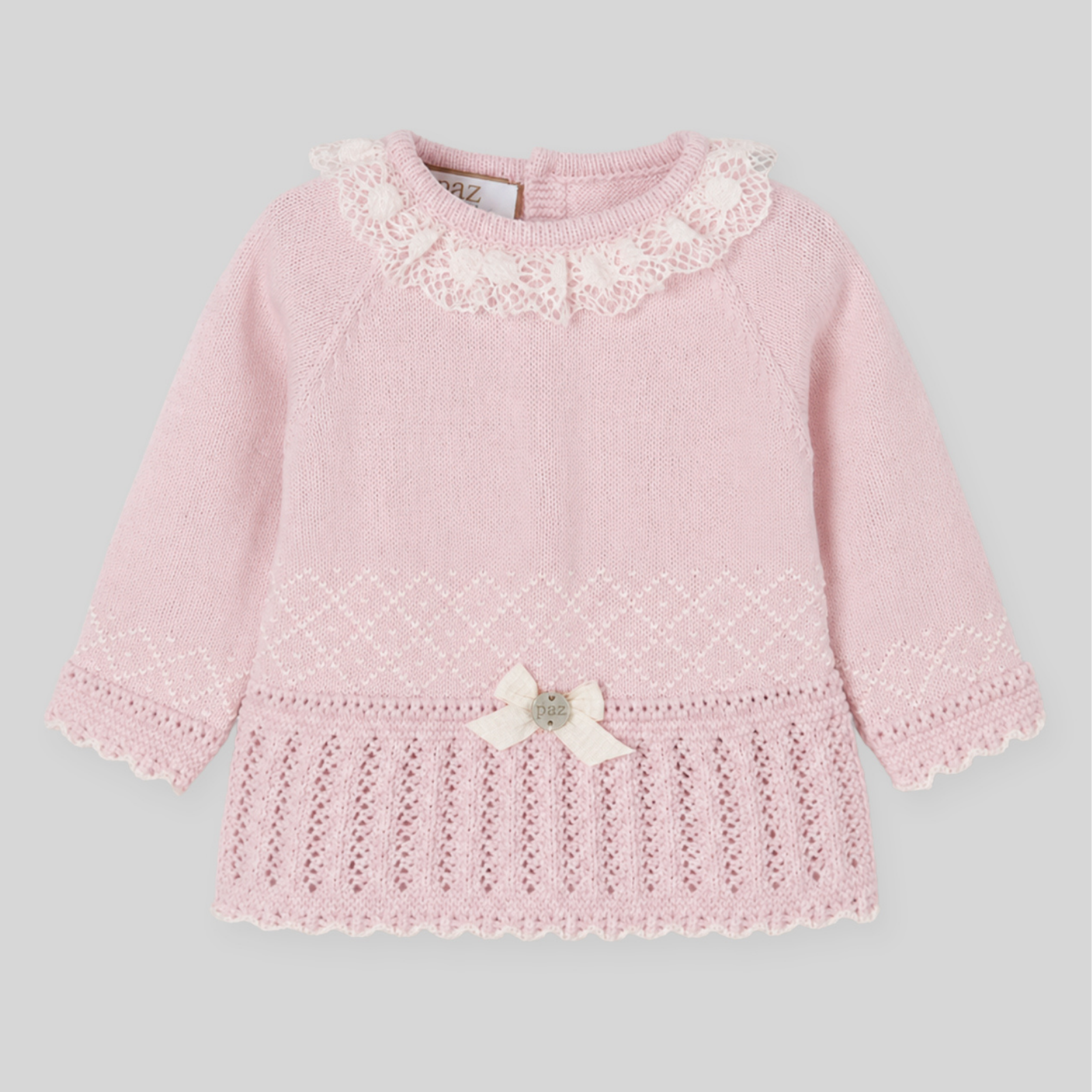 Conjunto recém nascido menina rosa da Paz Rodriguez "Paz"