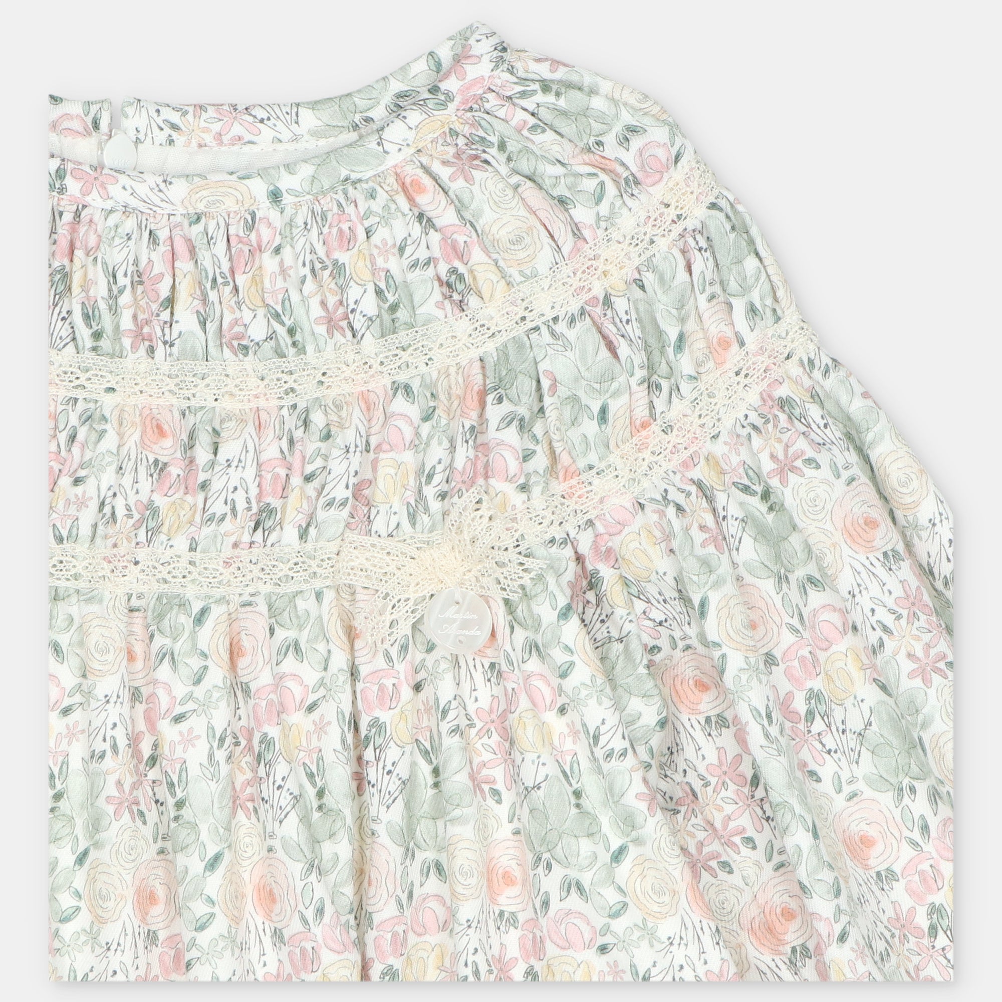 Vestido floral para menina da Martín Aranda "Pravia"