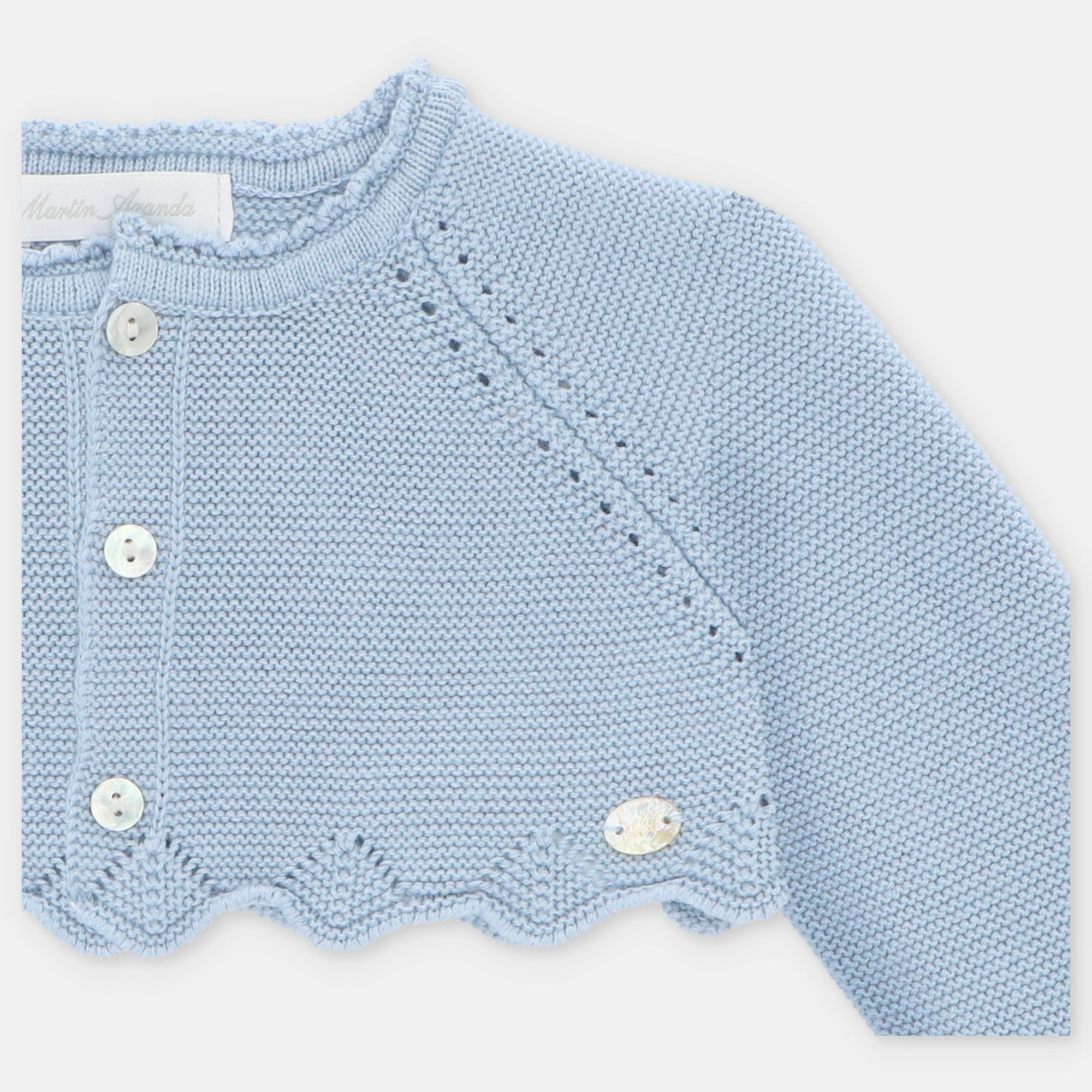 Bolero verde petróleo para bebe menina da Martín Aranda "Milton"