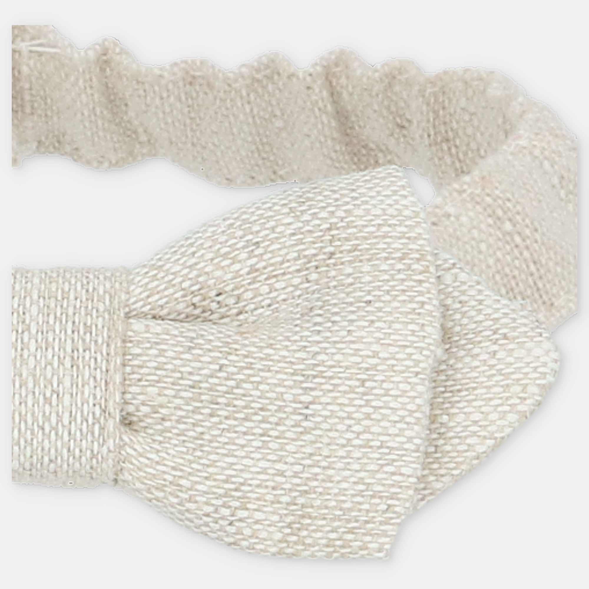 Papillon/Laço em linho bege para menino da Martín Aranda "Vancouver"