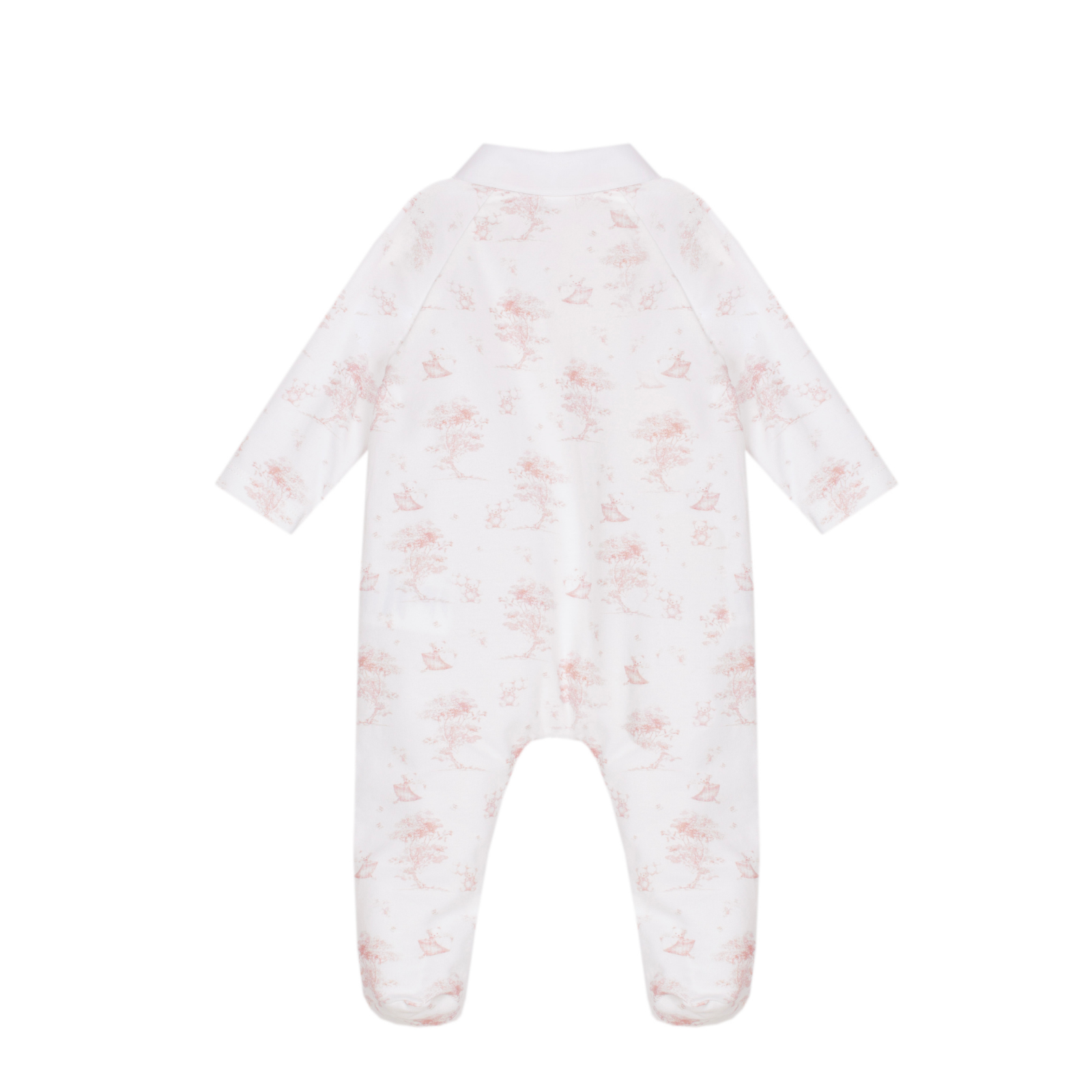 Babygrow em malha para menina cor rosa da Patachou"Basic"