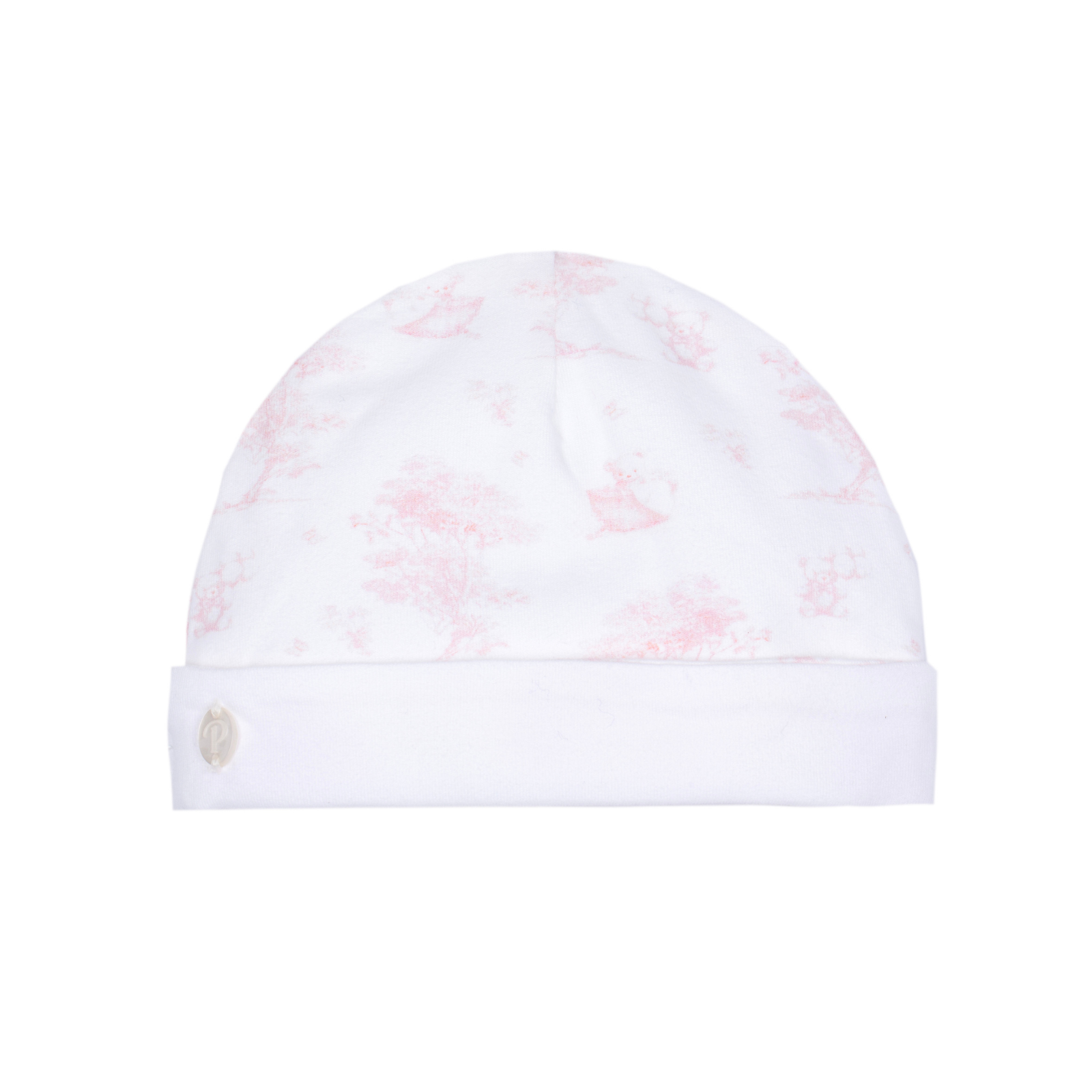 Gorro em malha para menina cor rosa da Patachou "Basic"