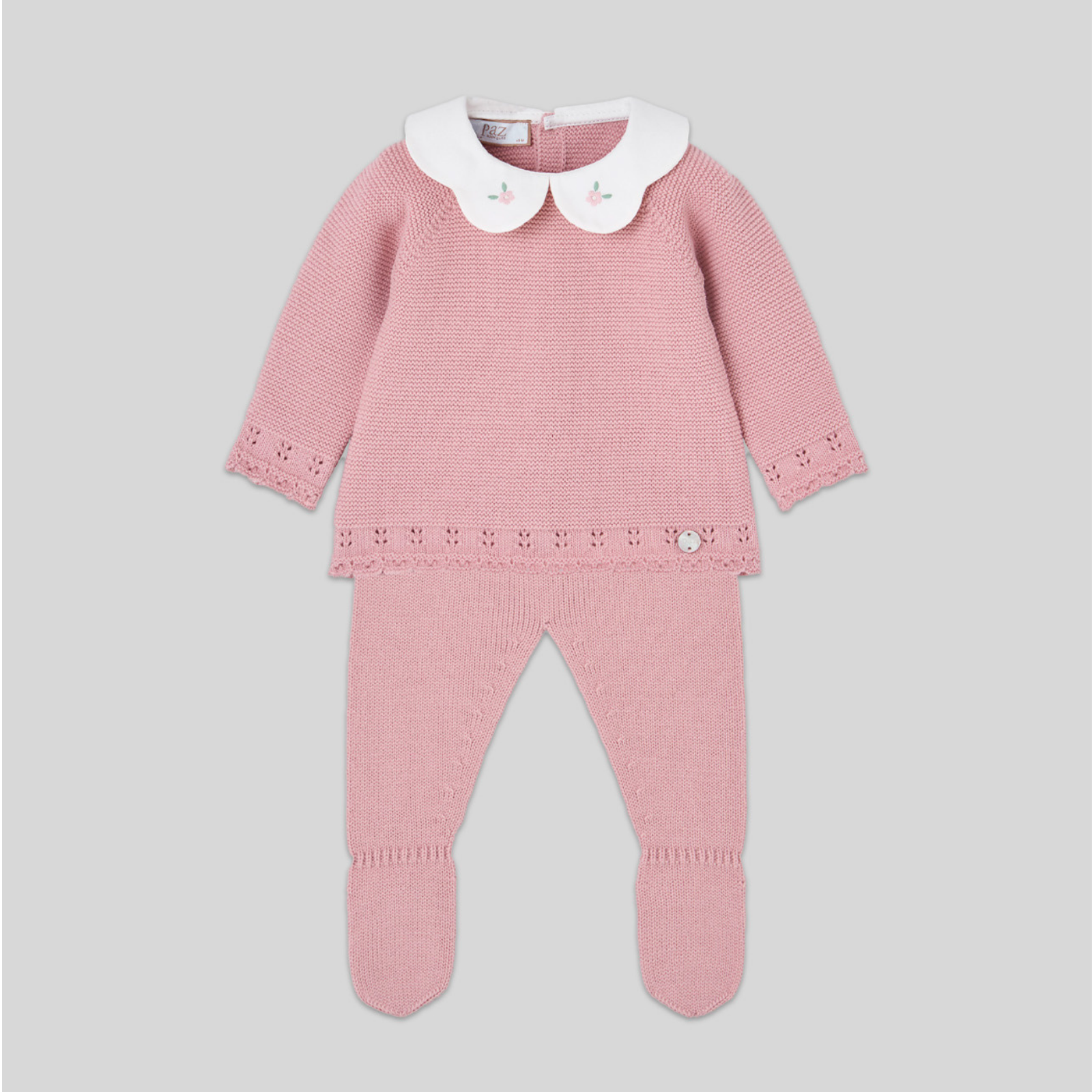 Conjunto recém nascido menina rosa da Paz Rodriguez "Ledicia"