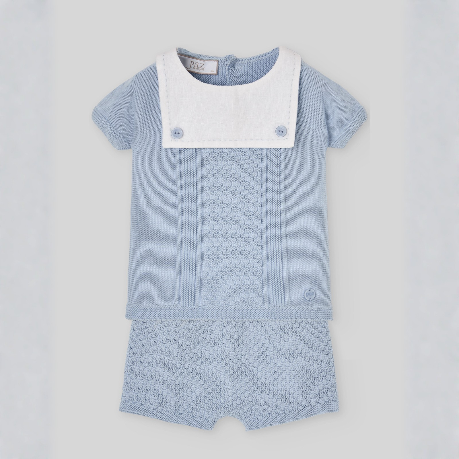 Conjunto bebé menino azul da Paz Rodriguez "Espuma"