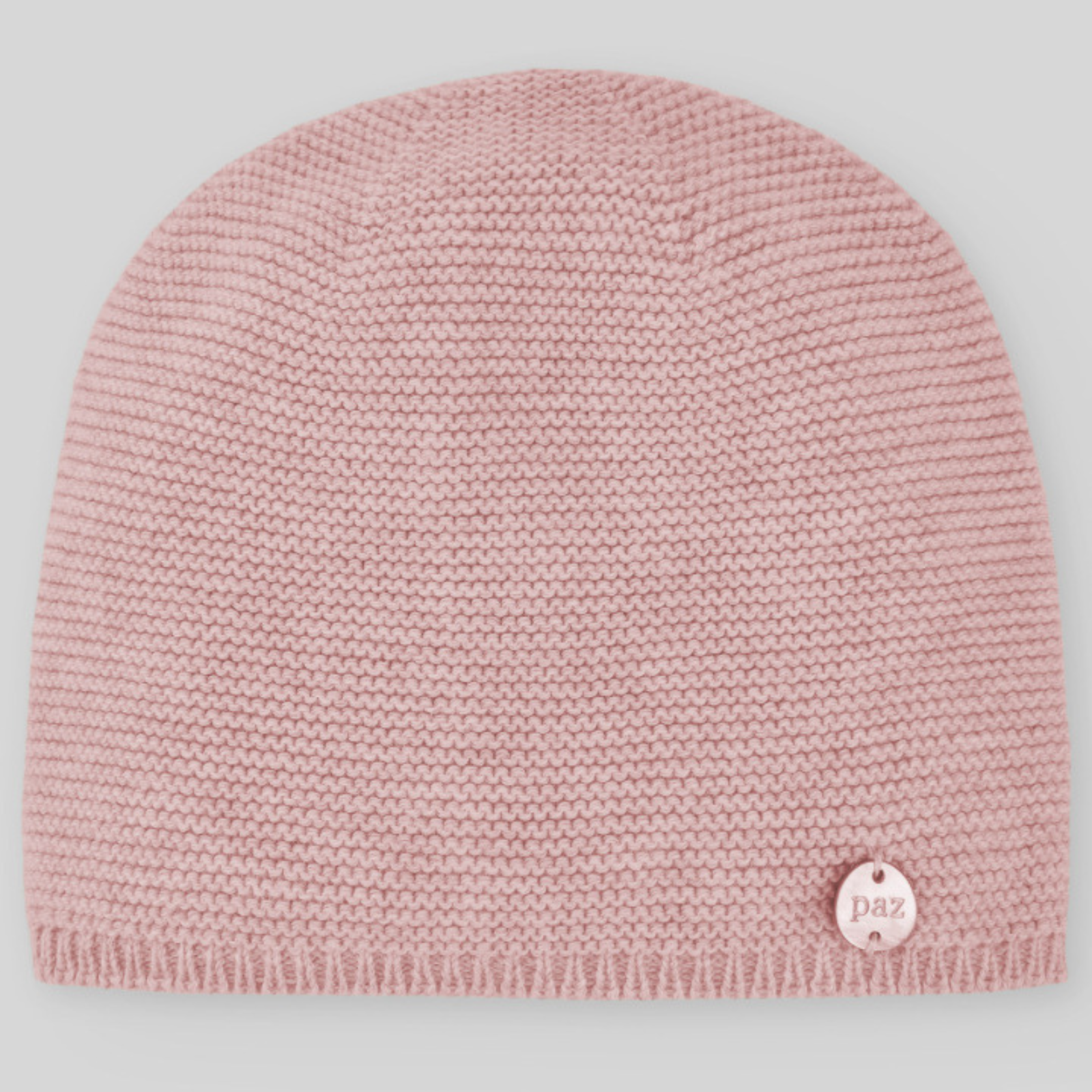 Gorro recém nascido em malha rosa da Paz Rodriguez "Val"