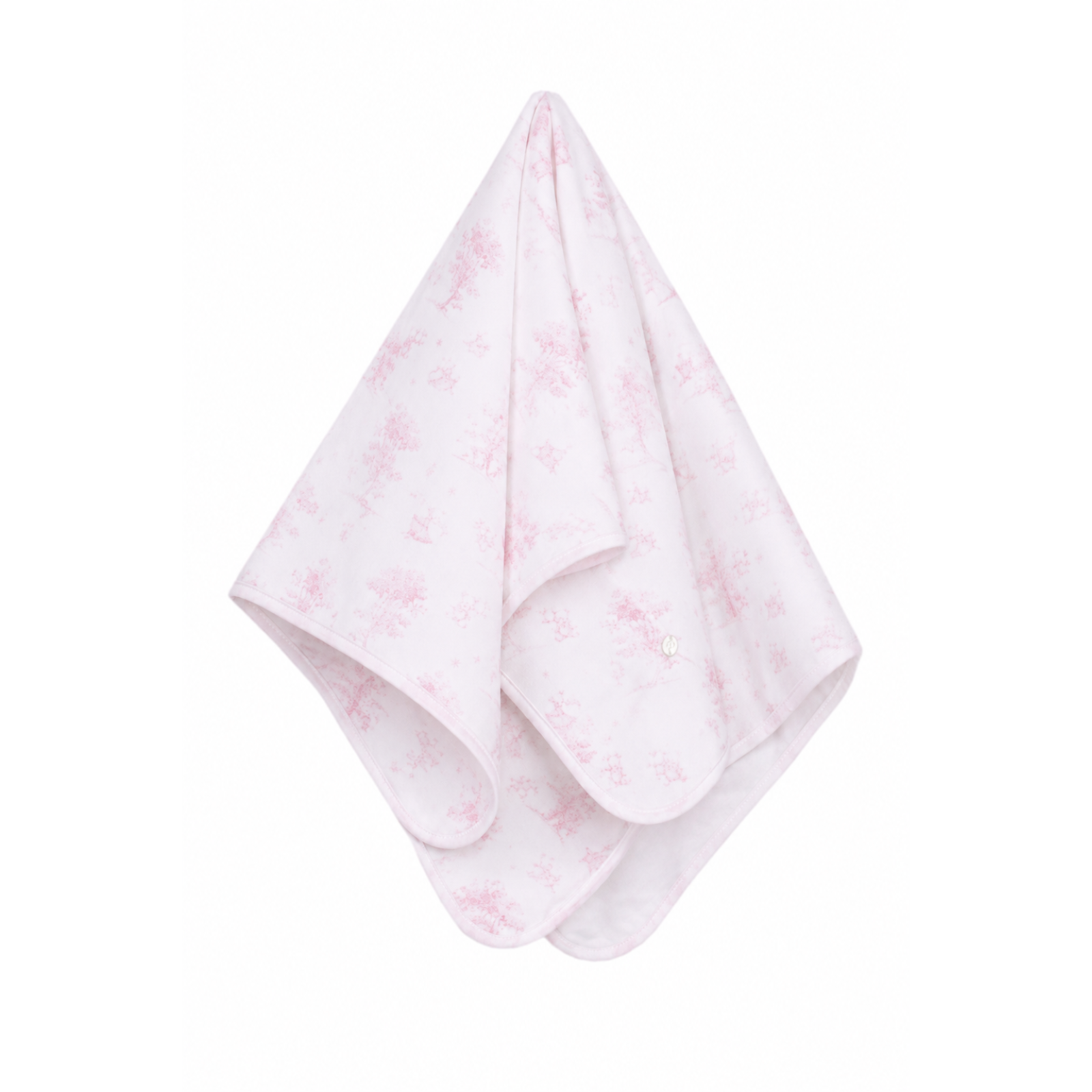 Manta rosa em laminado de jersey da Patachou "Sweet pink"