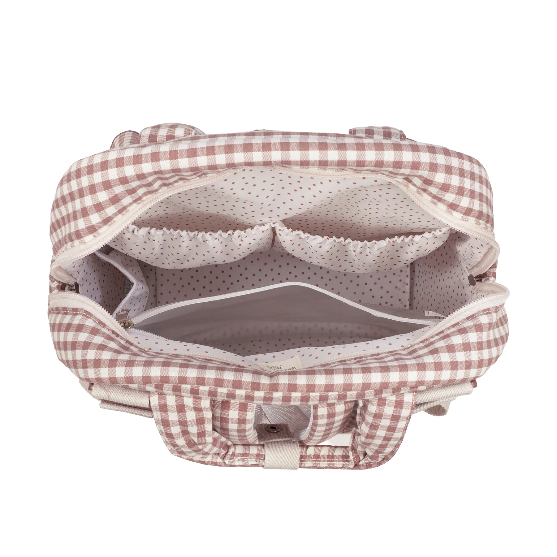 Mochila da Walking Mum "Praliné Vichy Moka"