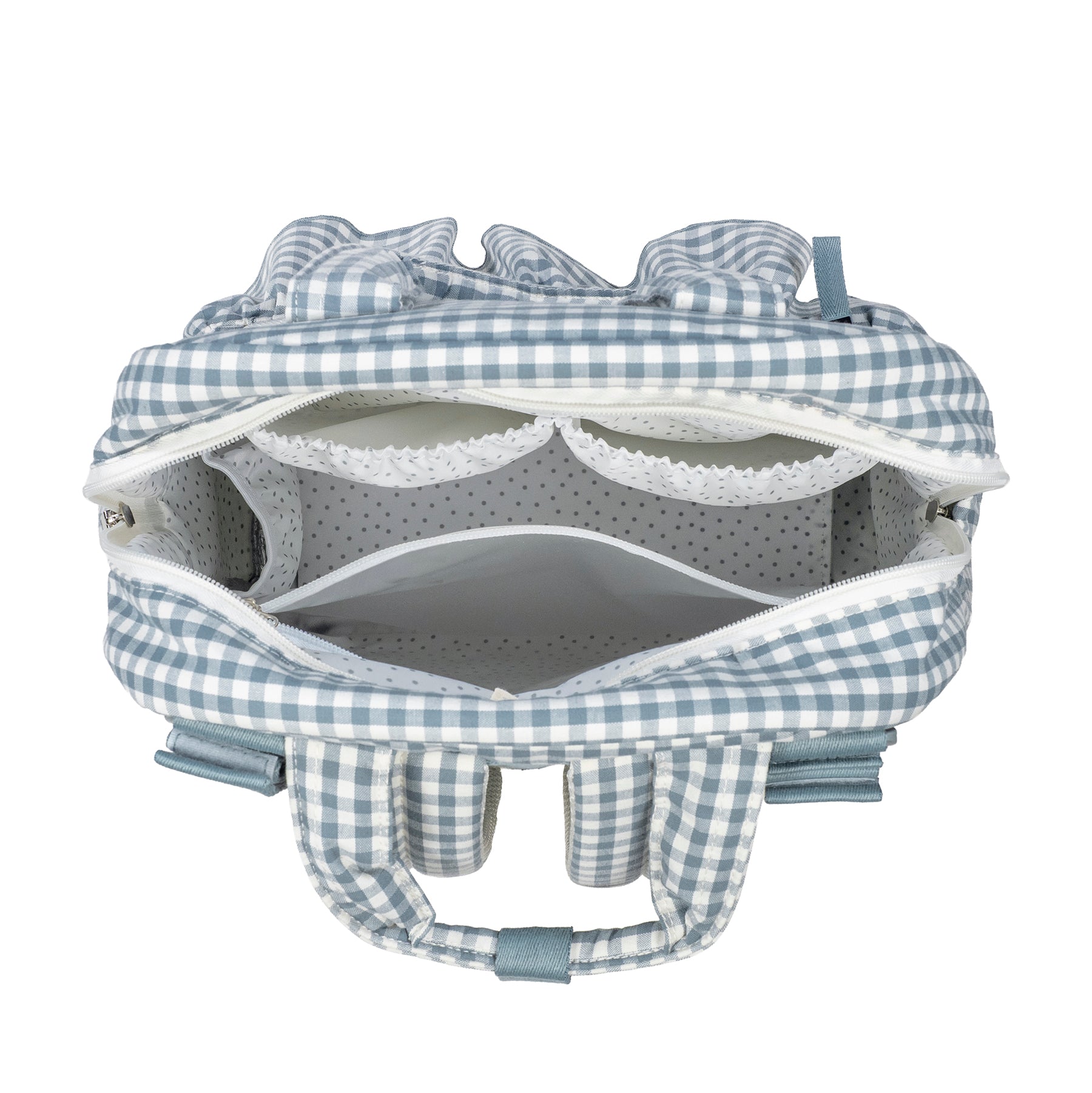 Mochila da Walking Mum "Praliné Vichy Matcha"