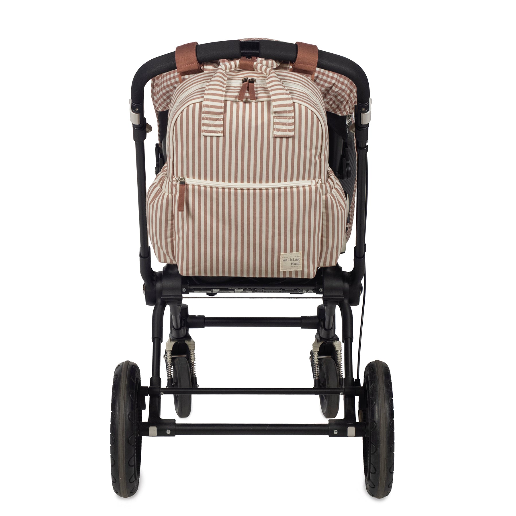 Mochila da Walking Mum "Praliné Strips Moka"