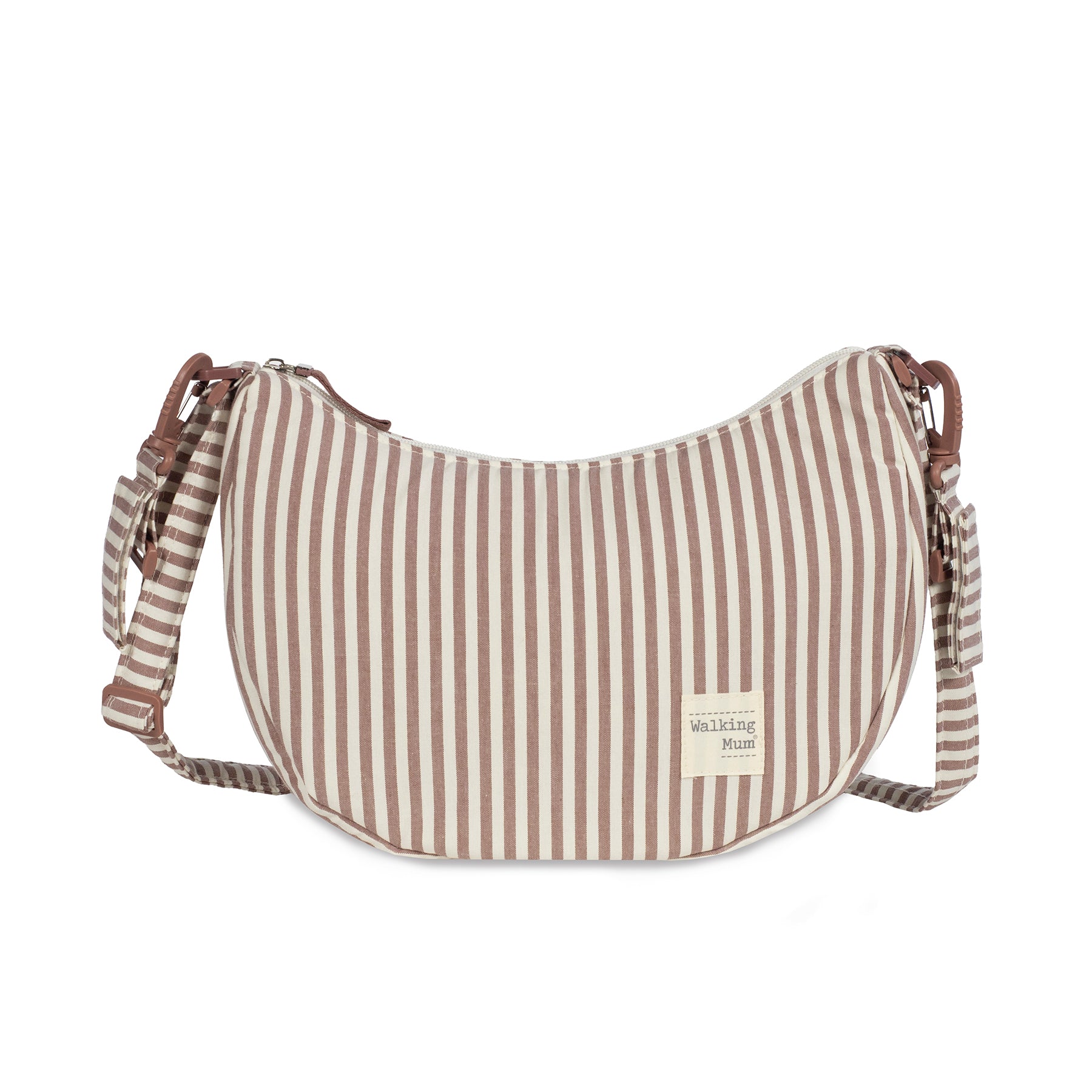 Bolsa de passeio Gôndola da Walking Mum "Praliné Strips Moka"