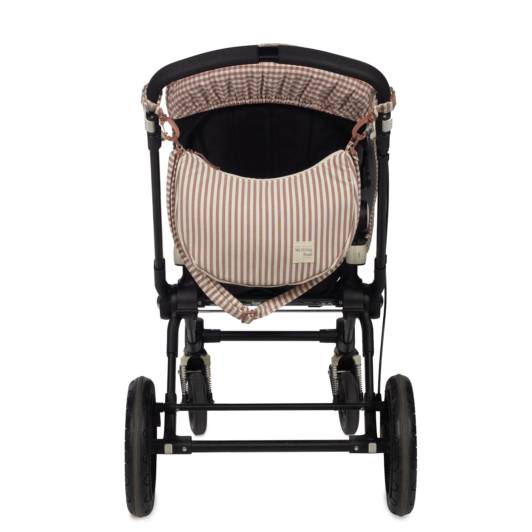 Bolsa de passeio Gôndola da Walking Mum "Praliné Strips Moka"