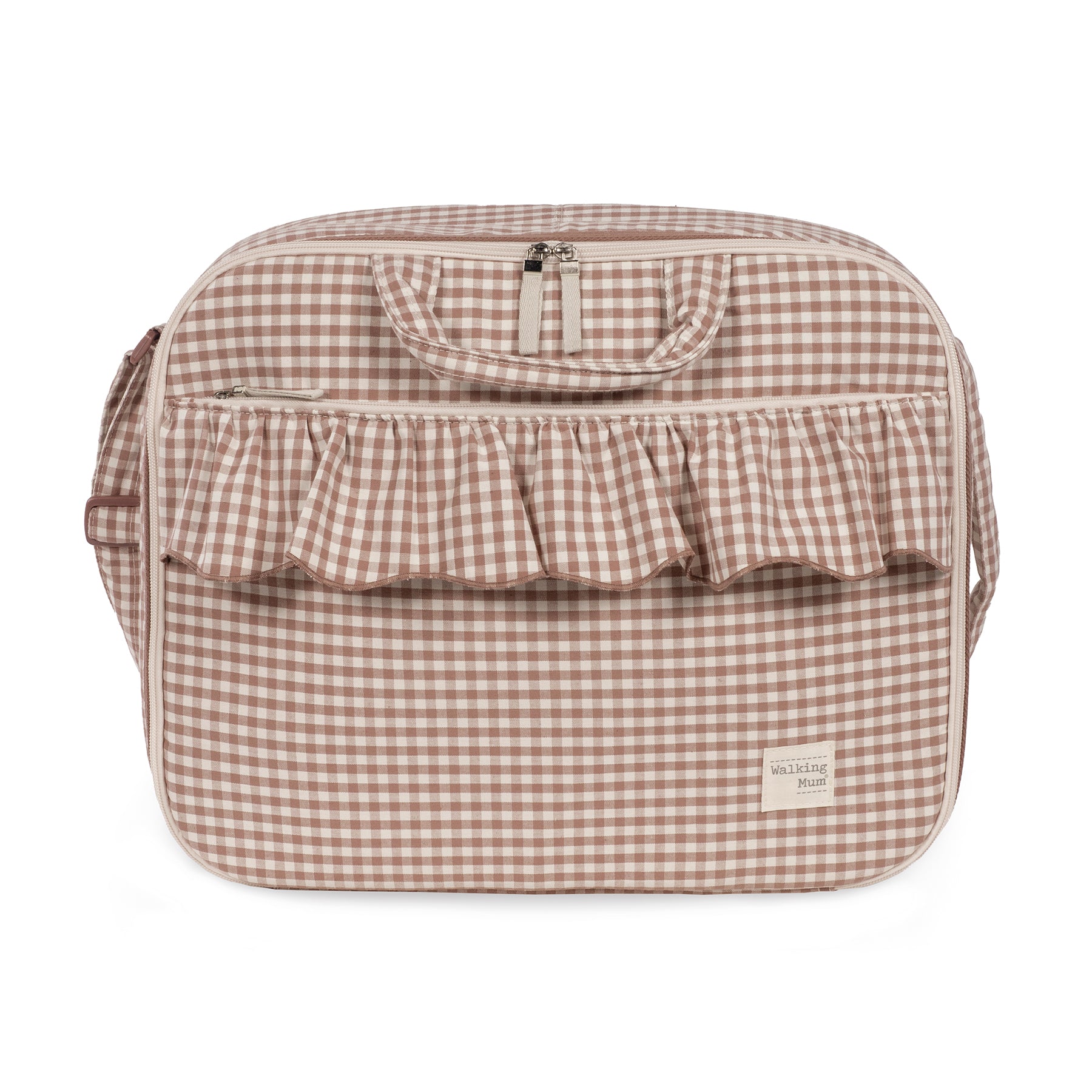 Mala maternidade da Walking Mum "Praliné Vichy Moka"