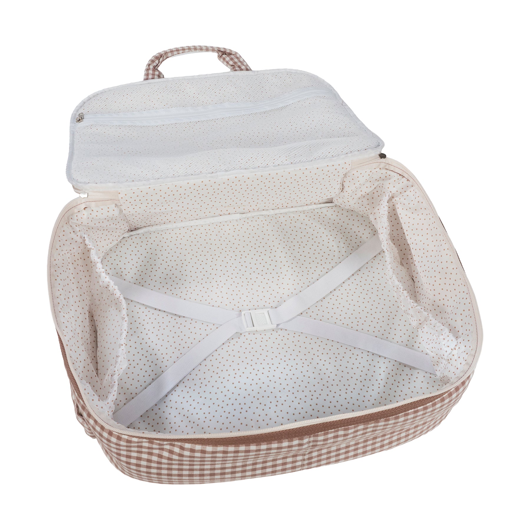 Mala maternidade da Walking Mum "Praliné Vichy Moka"