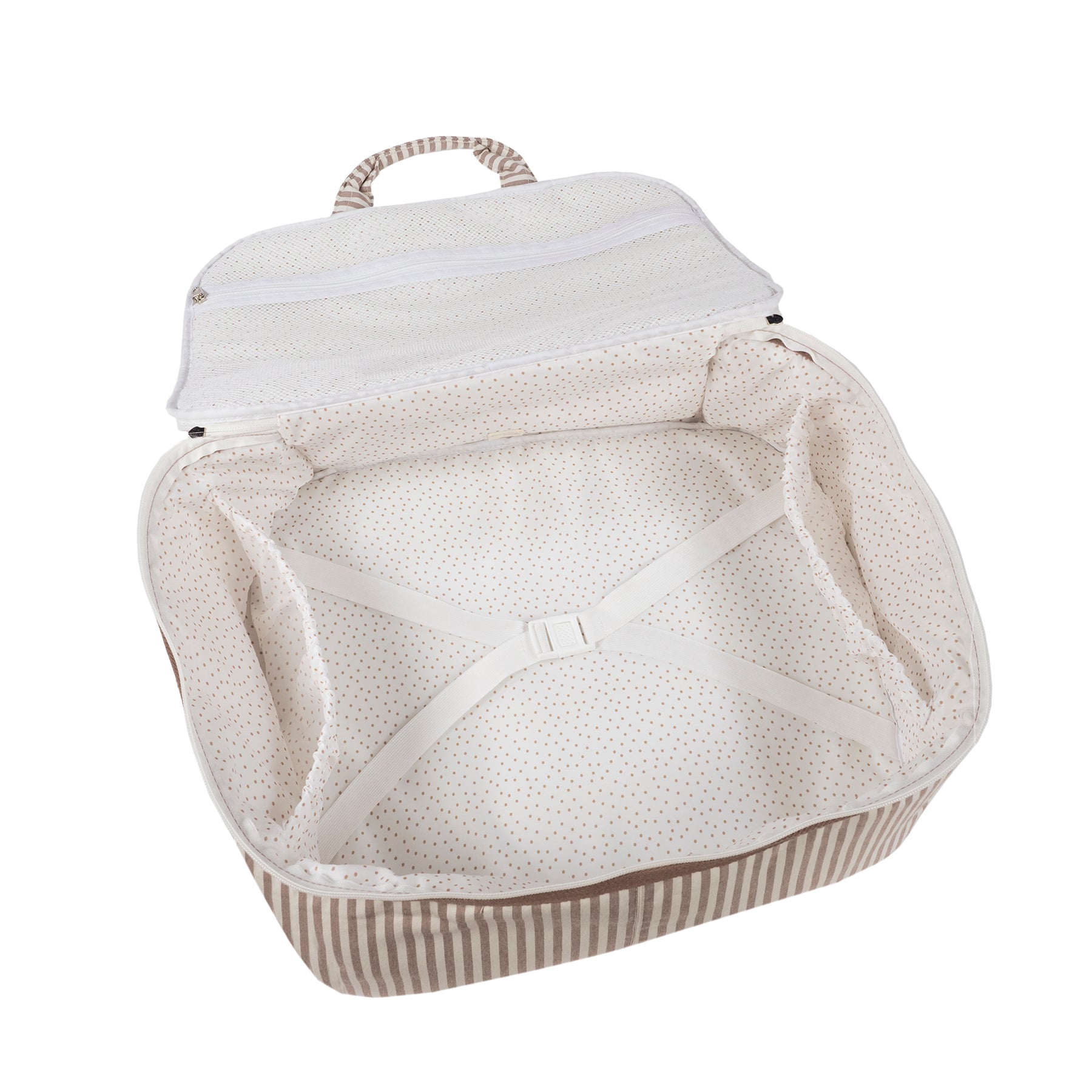 Mala maternidade da Walking Mum "Praliné Strips Moka"