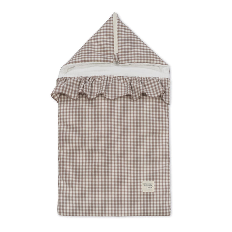 Saco de dormir TOG 1 da Walking Mum "Praliné Vichy Moka"