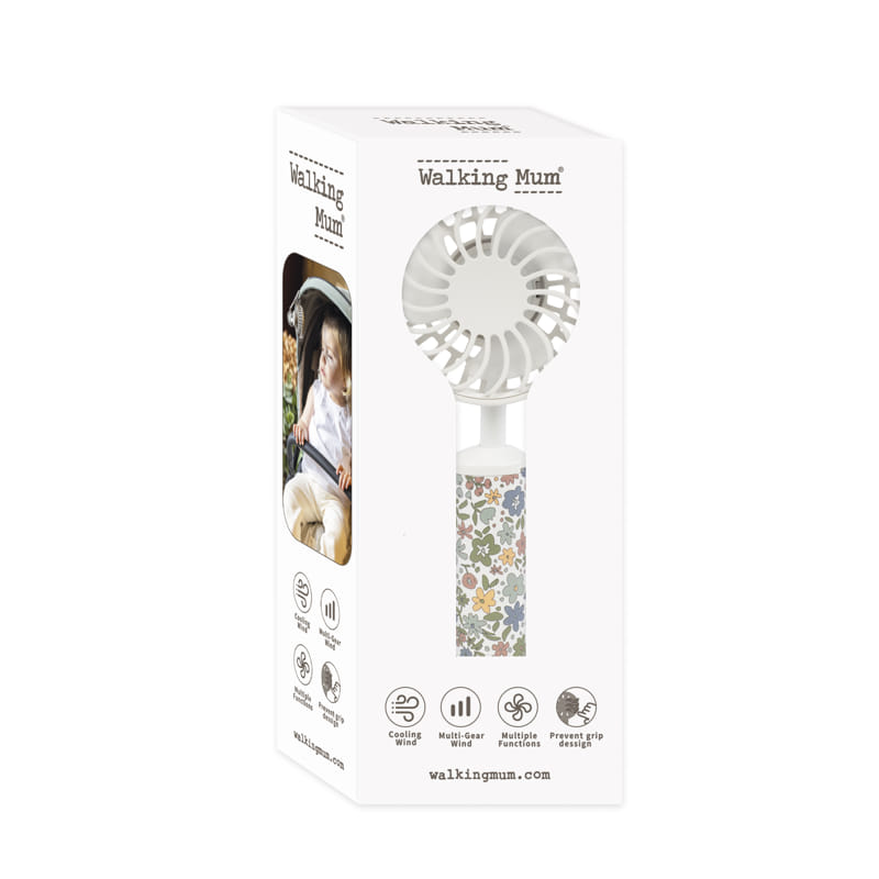 Ventilador para carrinho de bebé da Walking Mum “Summer Flowers"