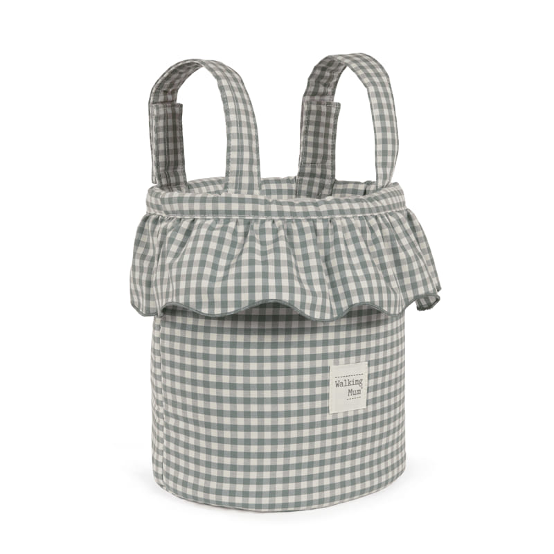 Bolsa de passeio Bucket da Walking Mum "Praliné Vichy Matcha"