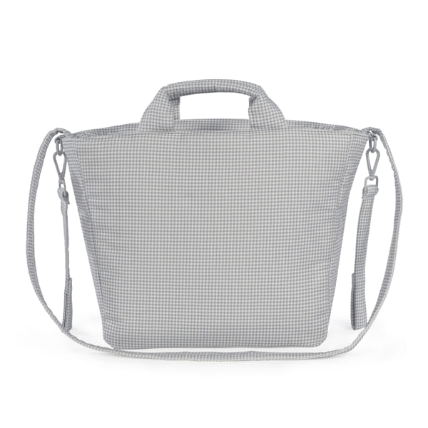 Bolsa de passeio da Pasito a Pasito "Little Bloom Vichy Grey"